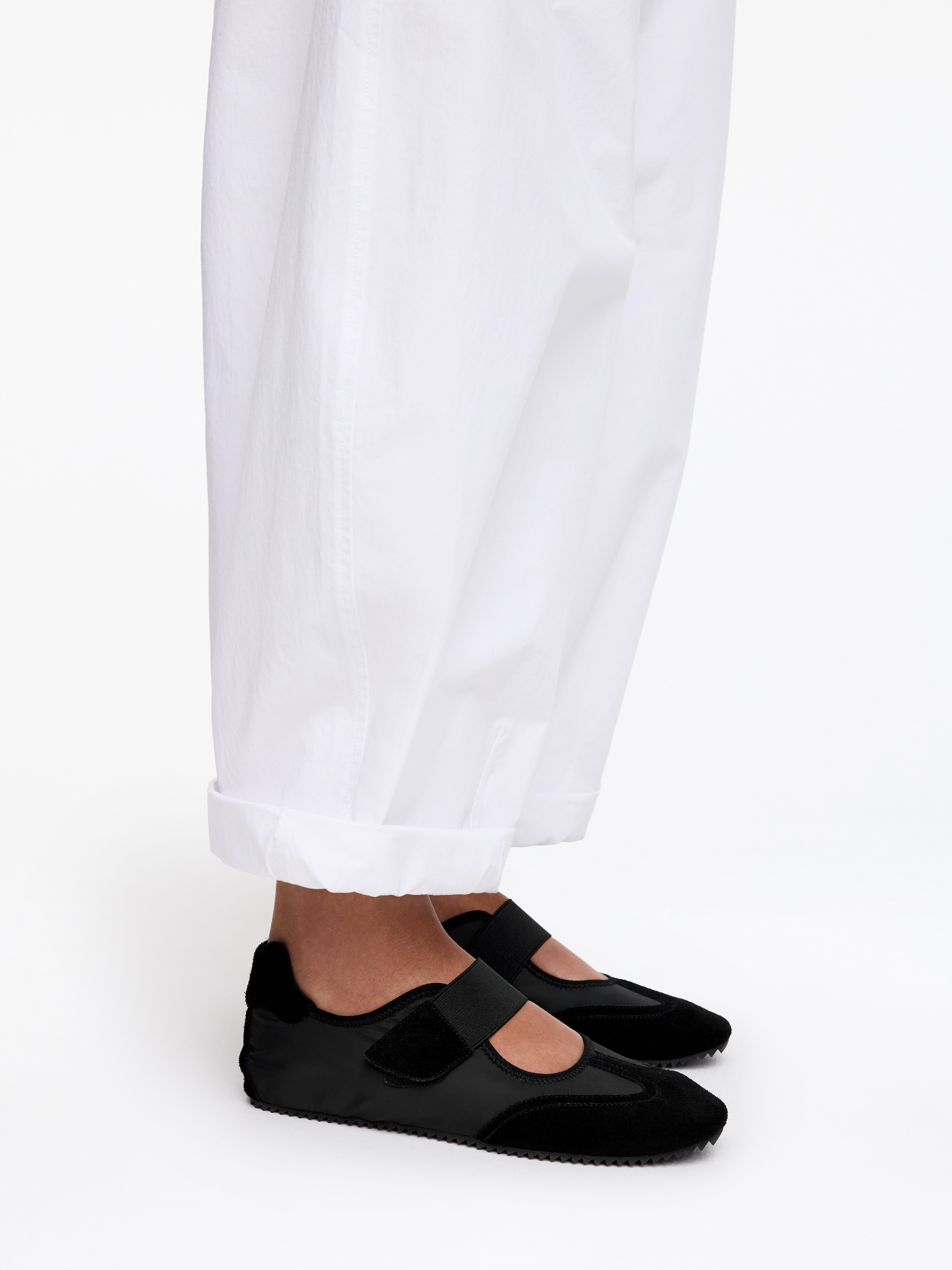 Suede Nylon Mary Janes - Black - Women - StillMedia/Lookbook - 7