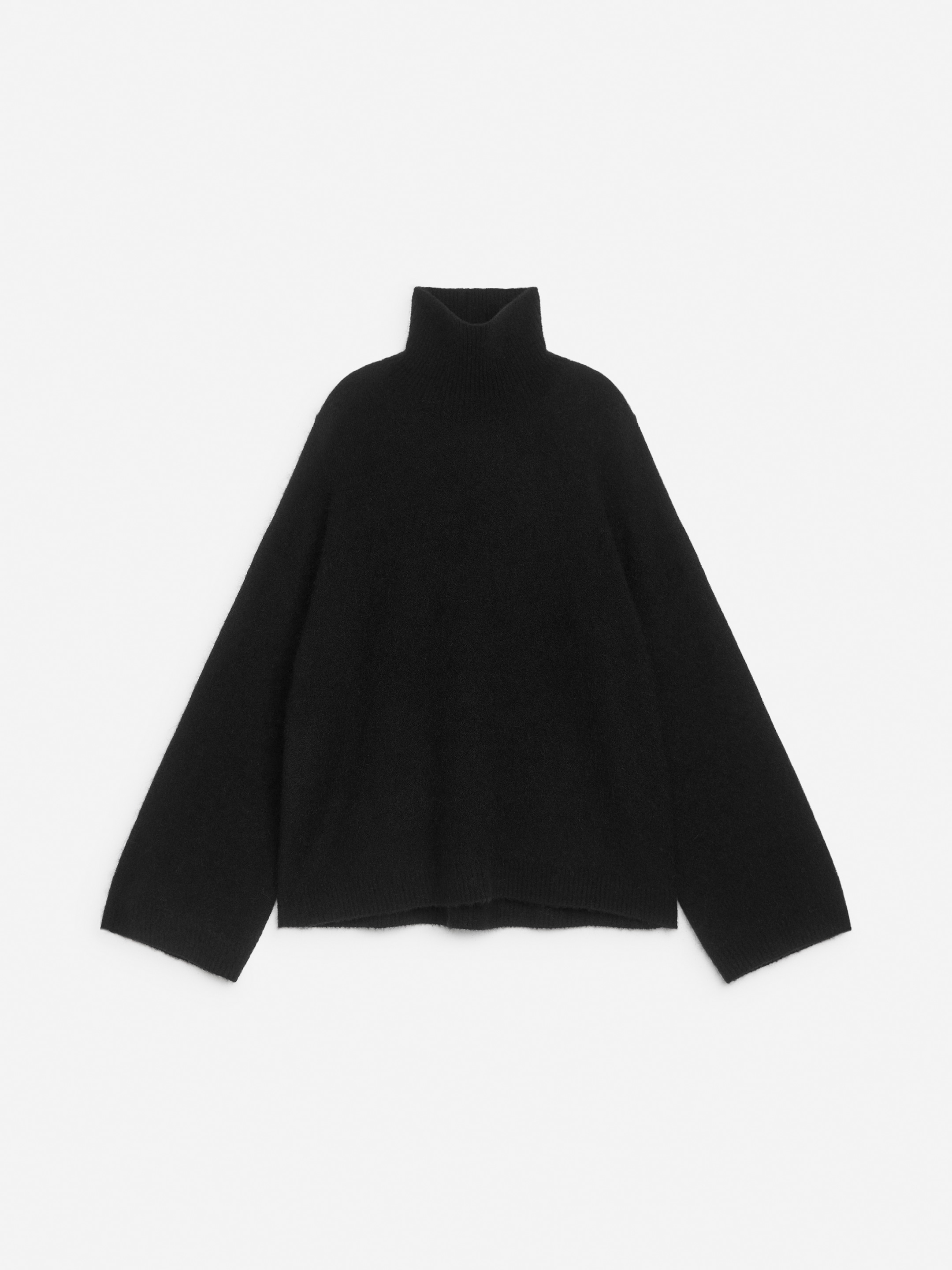 Jersey de cuello vuelto - Negro - Oversized - Women - StillMedia/DescriptiveStillLife - 1
