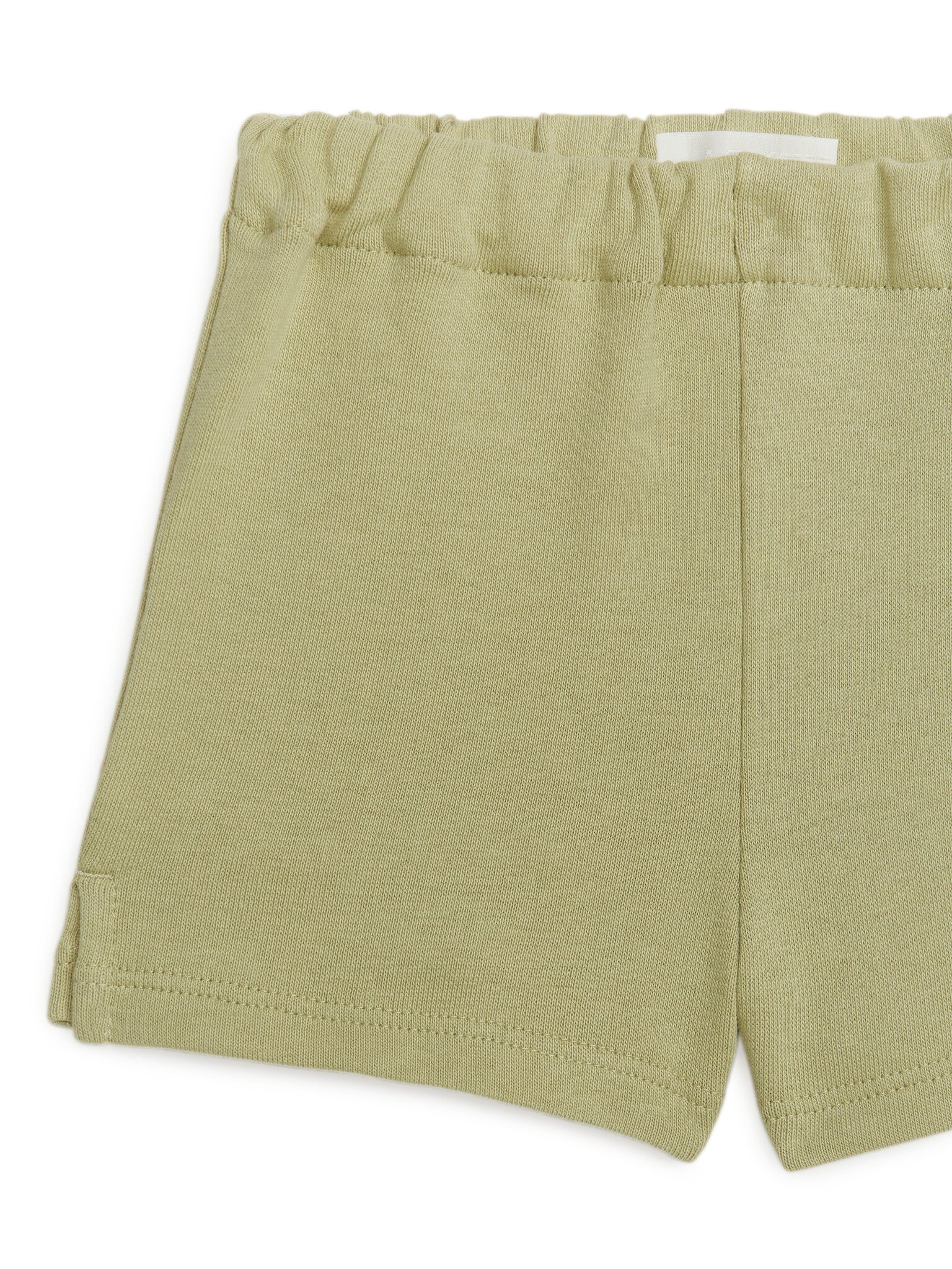 Cotton Terry Shorts - Khaki Green/Pink - 3