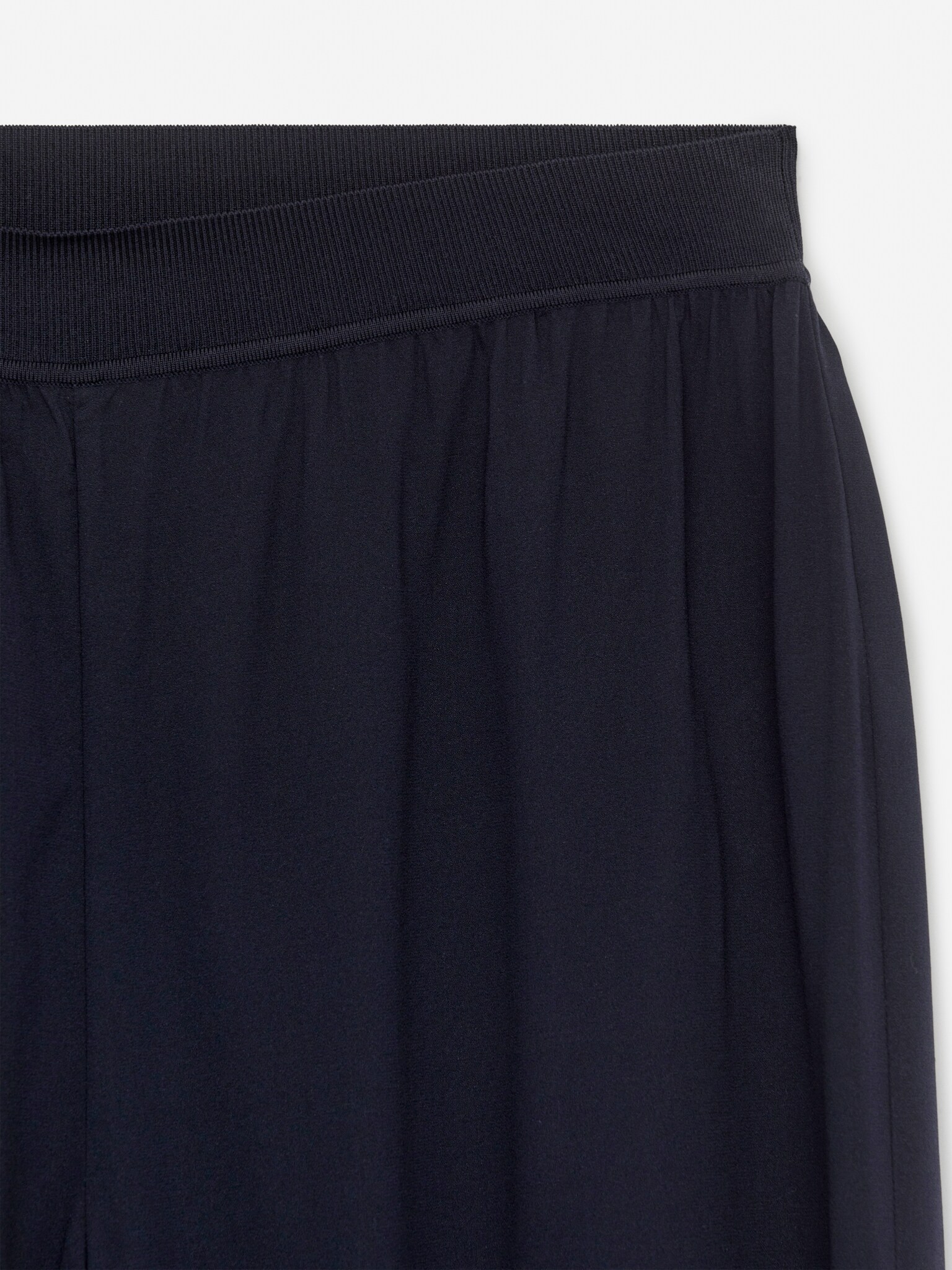 Pantaloni in crêpe di seta - Blu scuro - 2