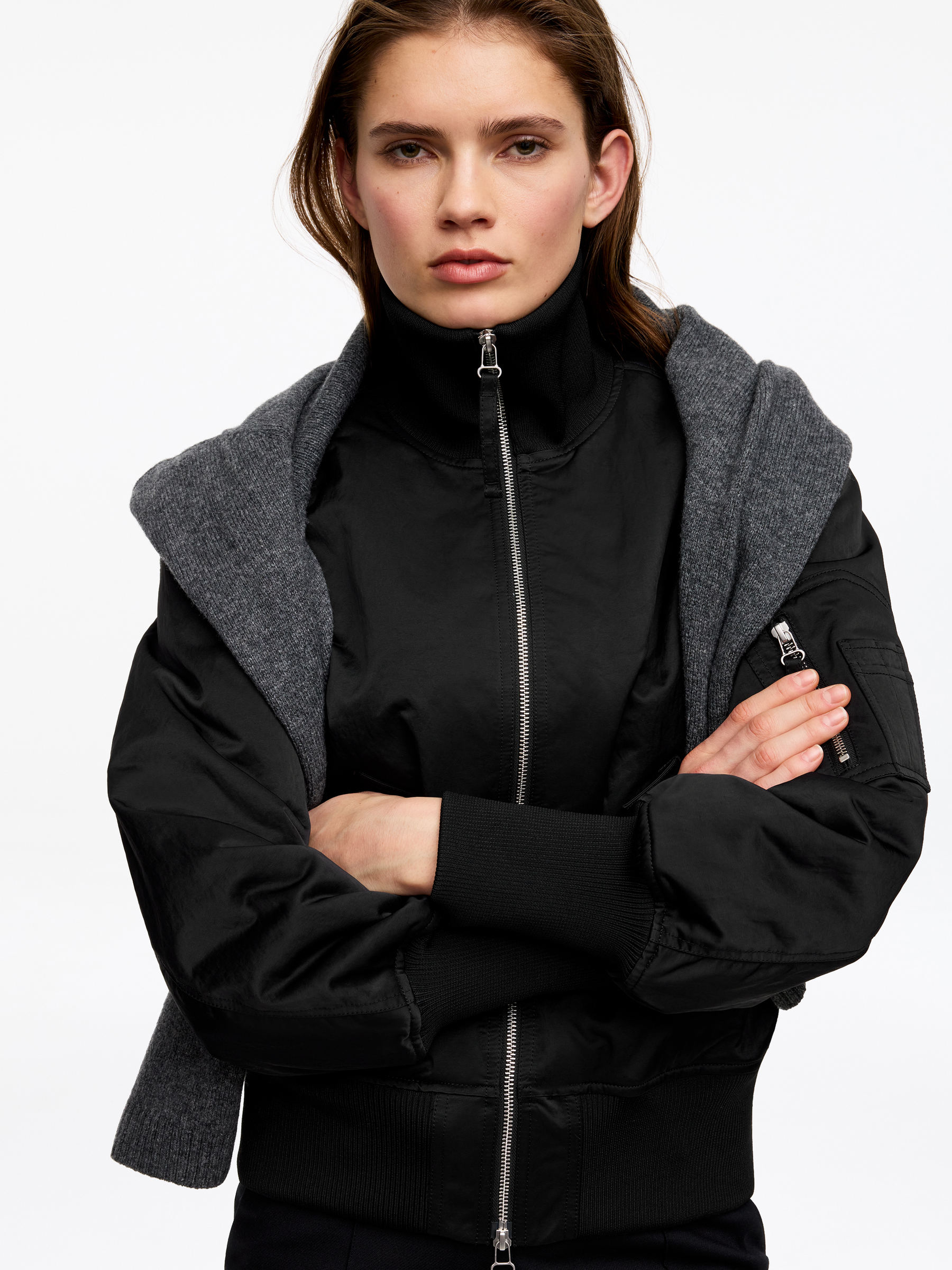 Nylon Jacket - Black - Regular fit - Women - StillMedia/Lookbook - 5