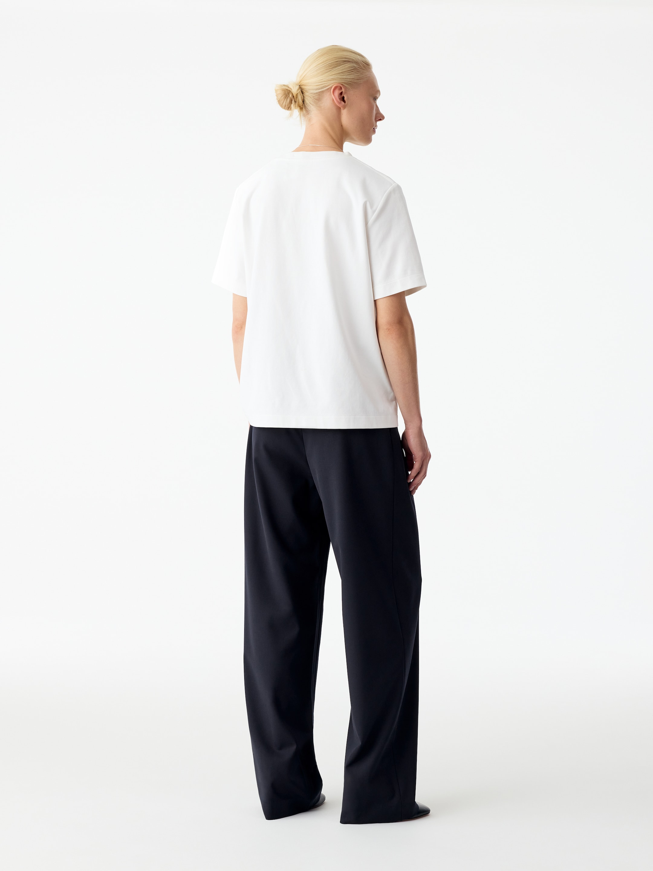Elegante Hose aus Wollmischung - Navy - Relaxed Fit - women - StillMedia/Lookbook - 11