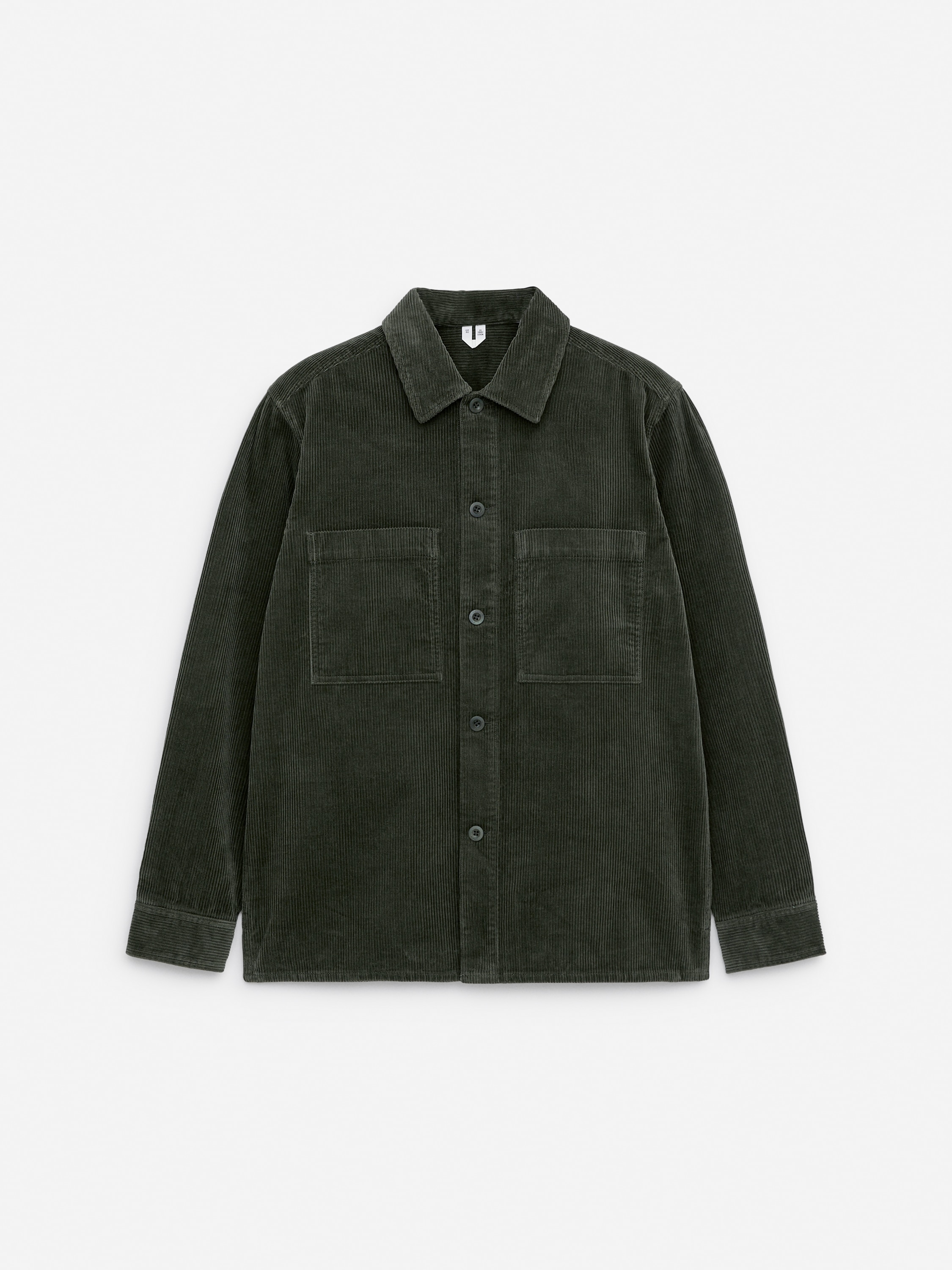 Corduroy Overshirt - Khaki zelená/Tmavě modrá