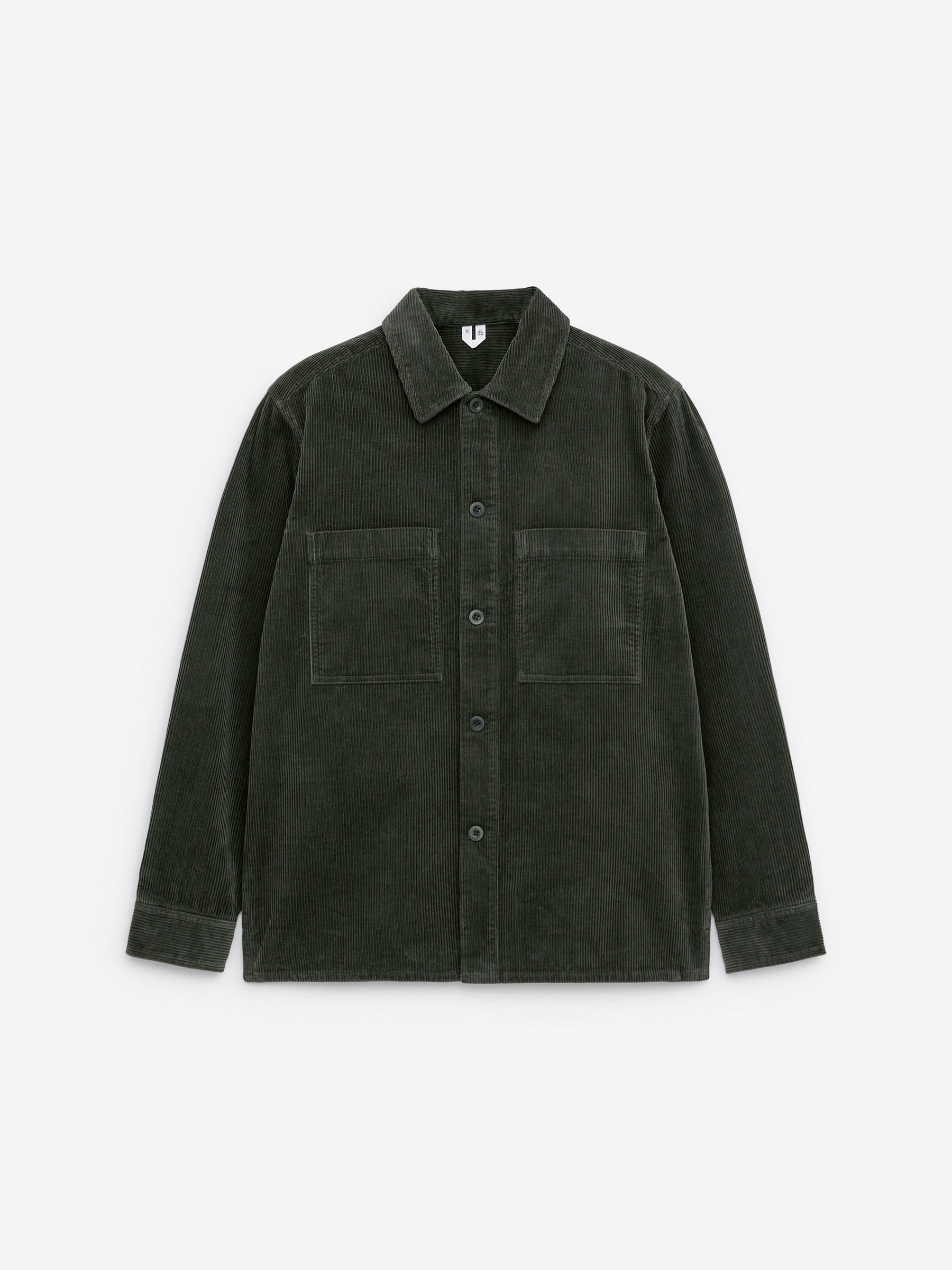 Corduroy Overshirt - Khaki Green - Regular fit - Men - StillMedia/DescriptiveStillLife - 2