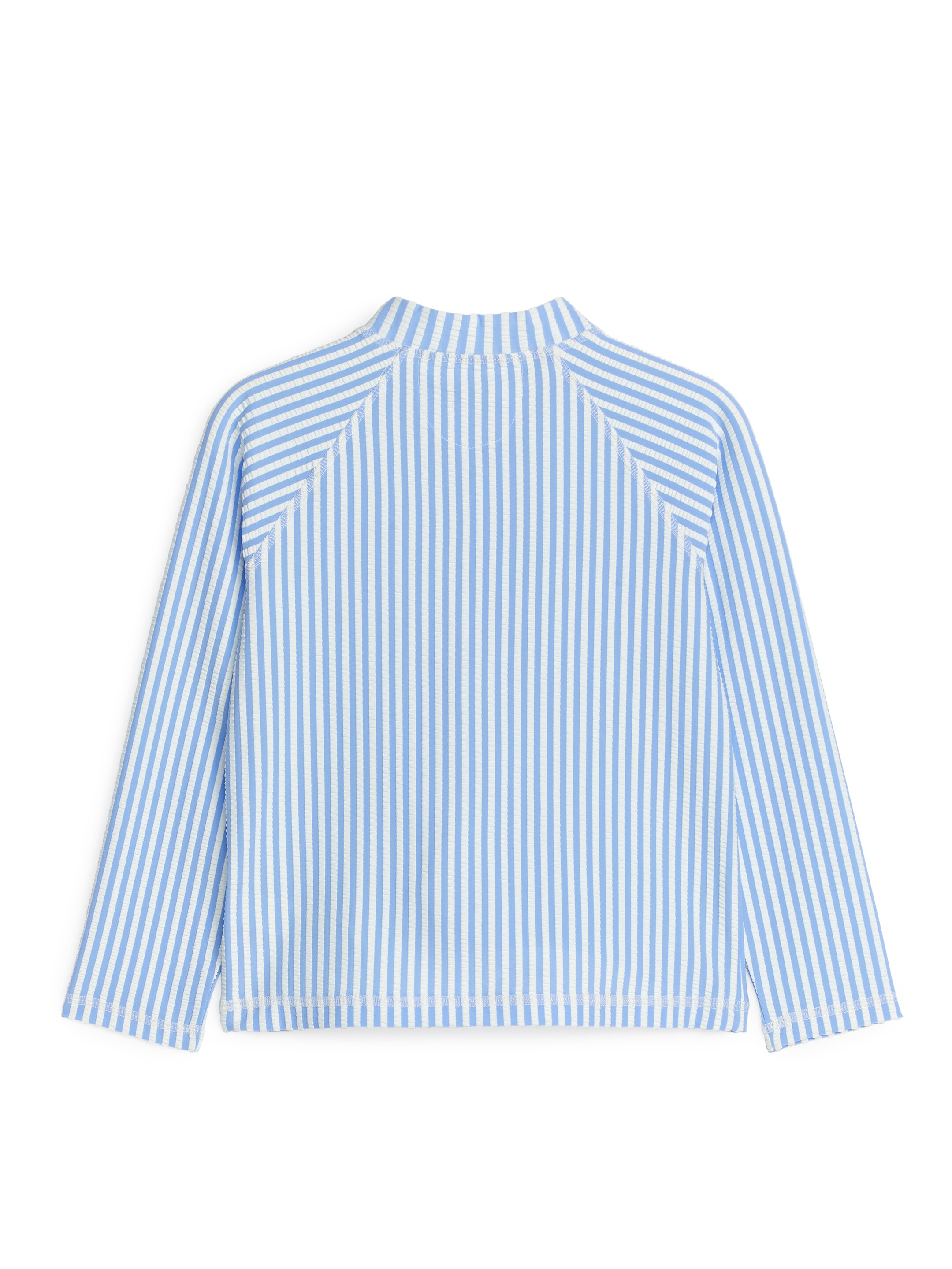 View larger image: Long-Sleeve UV Seersucker Top - Light Blue/White - Kids | H&M GB 2