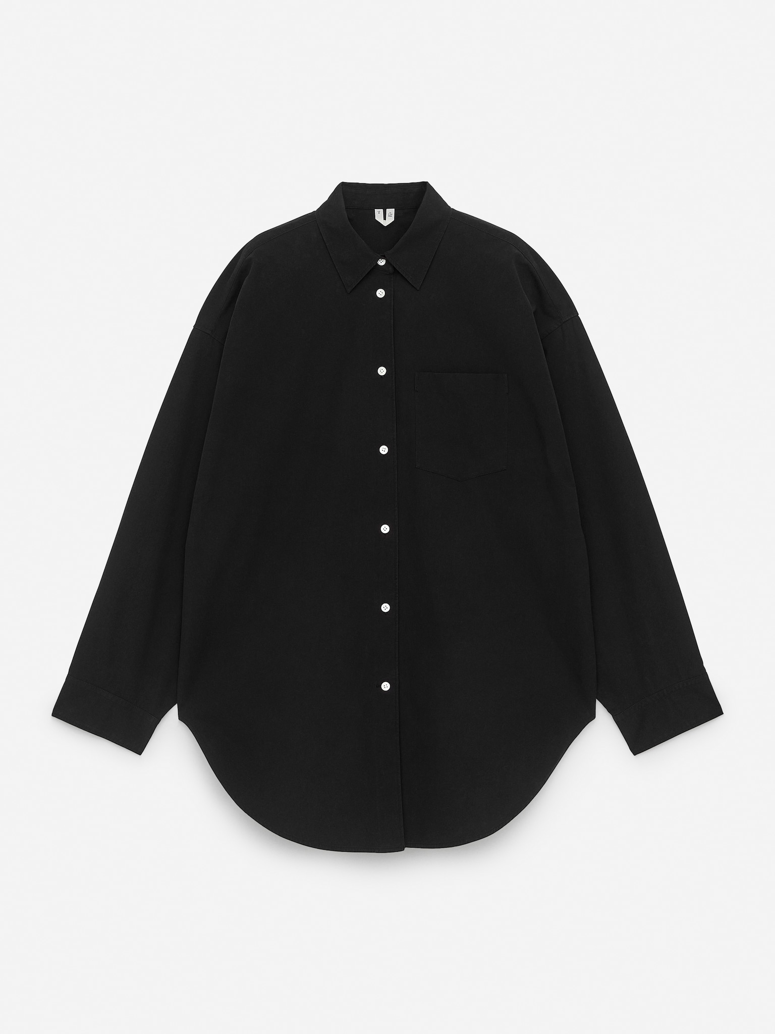 Batwing-Sleeve Shirt - Black
