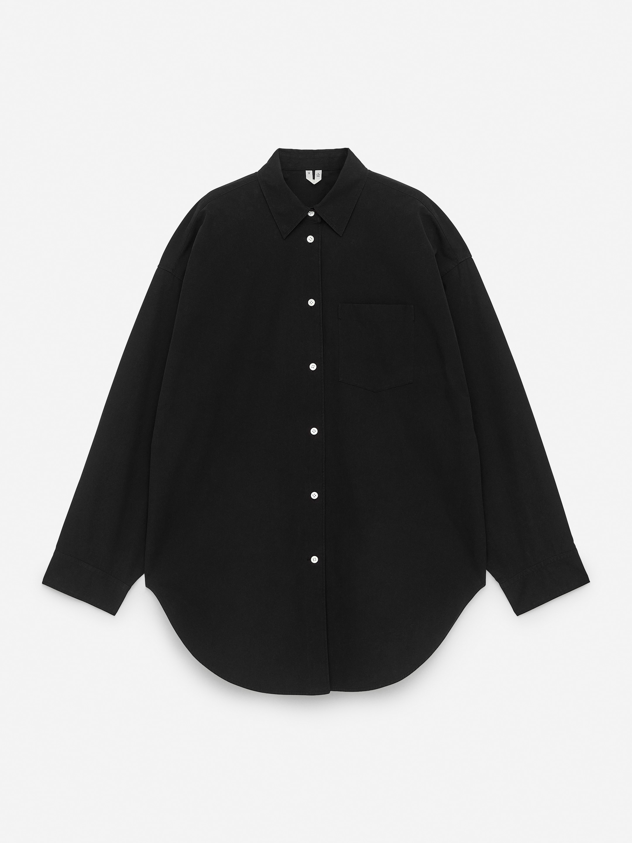 Batwing-Sleeve Shirt - Black - Oversized - Women - StillMedia/DescriptiveStillLife - 2