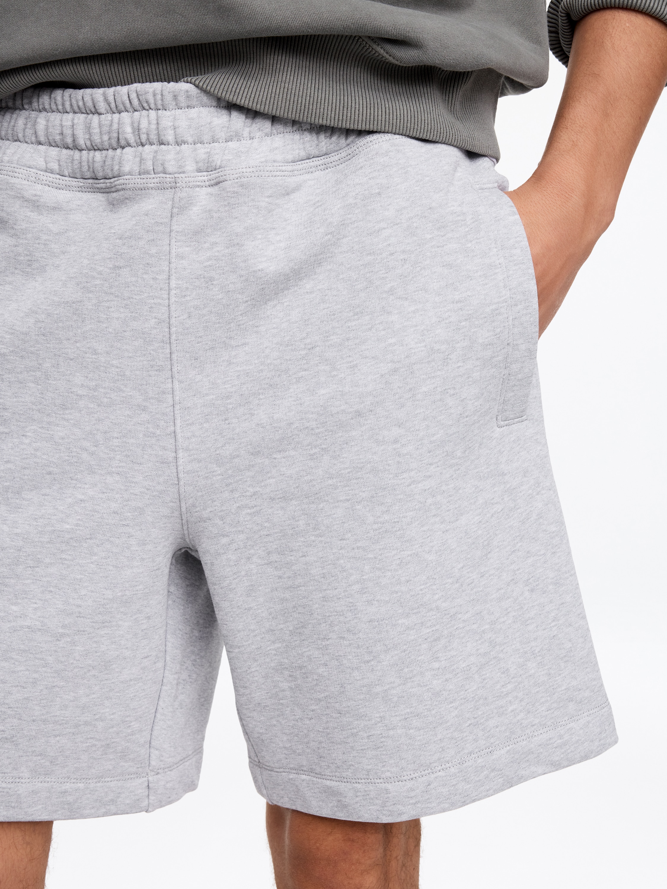 Jersey Shorts – Grey Melange – Men – ARKET NO