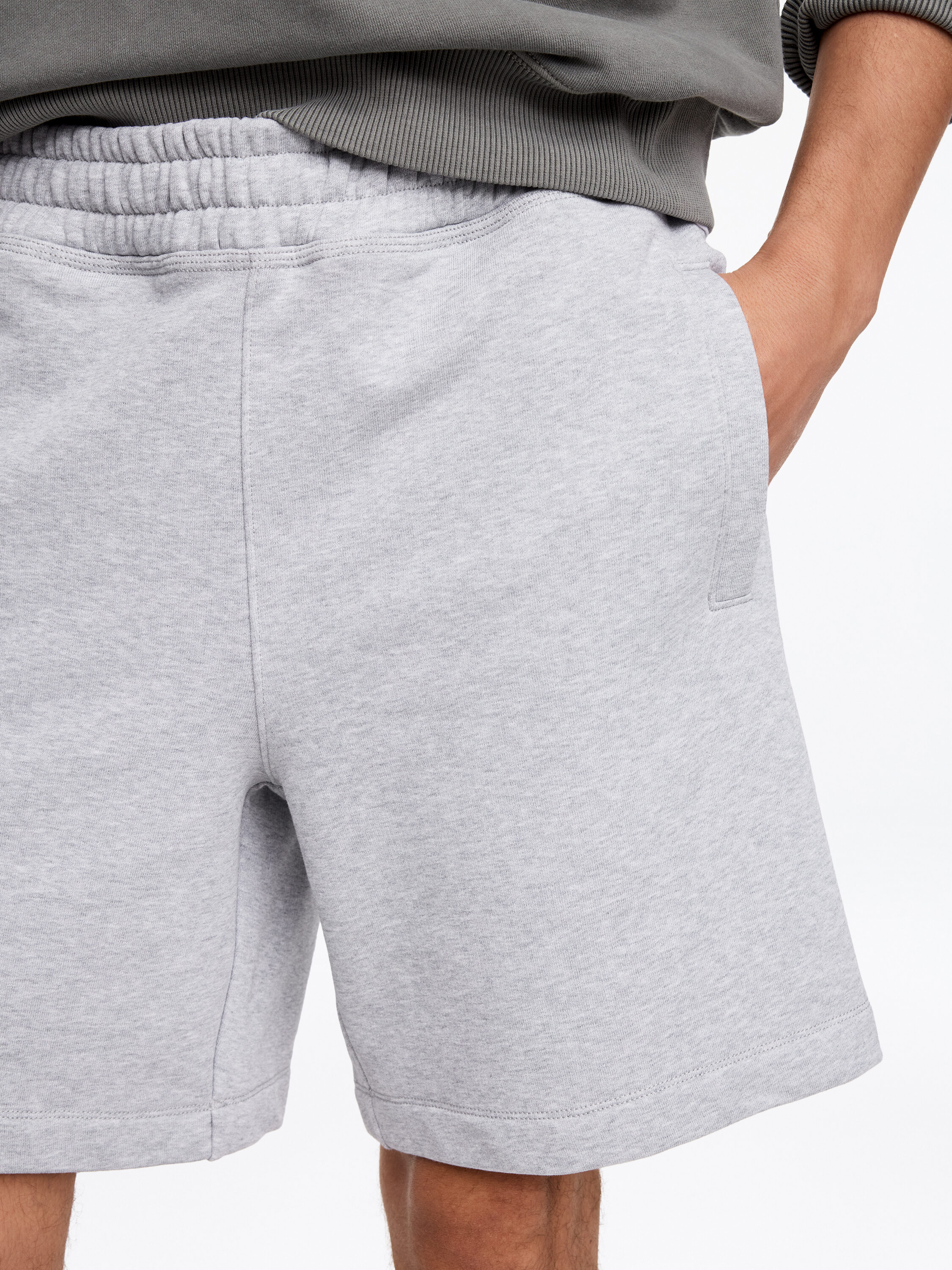 Jersey Shorts – Grey Melange – ARKET WW