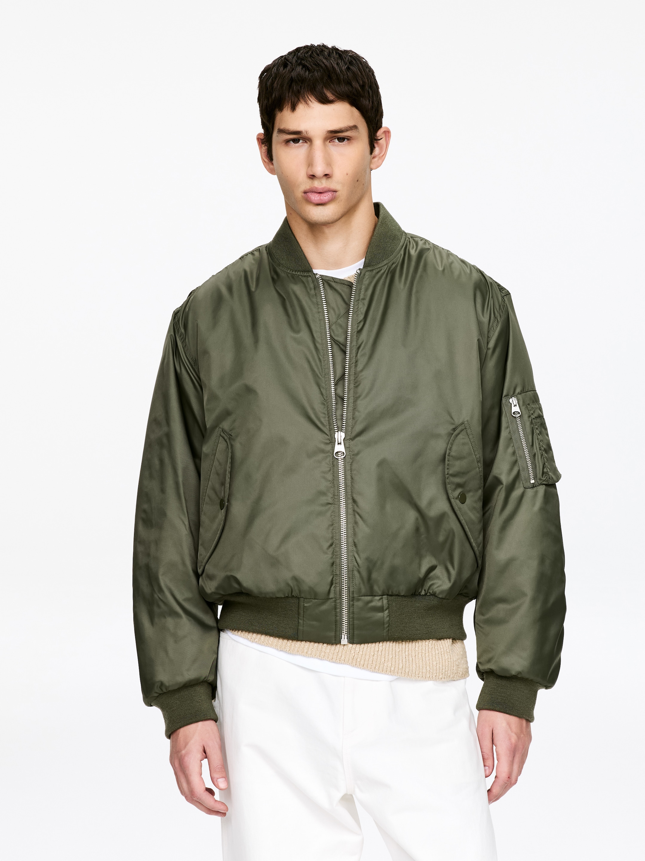 Nylonjacke - Grün - Relaxed Fit - Men - StillMedia/Lookbook - 4