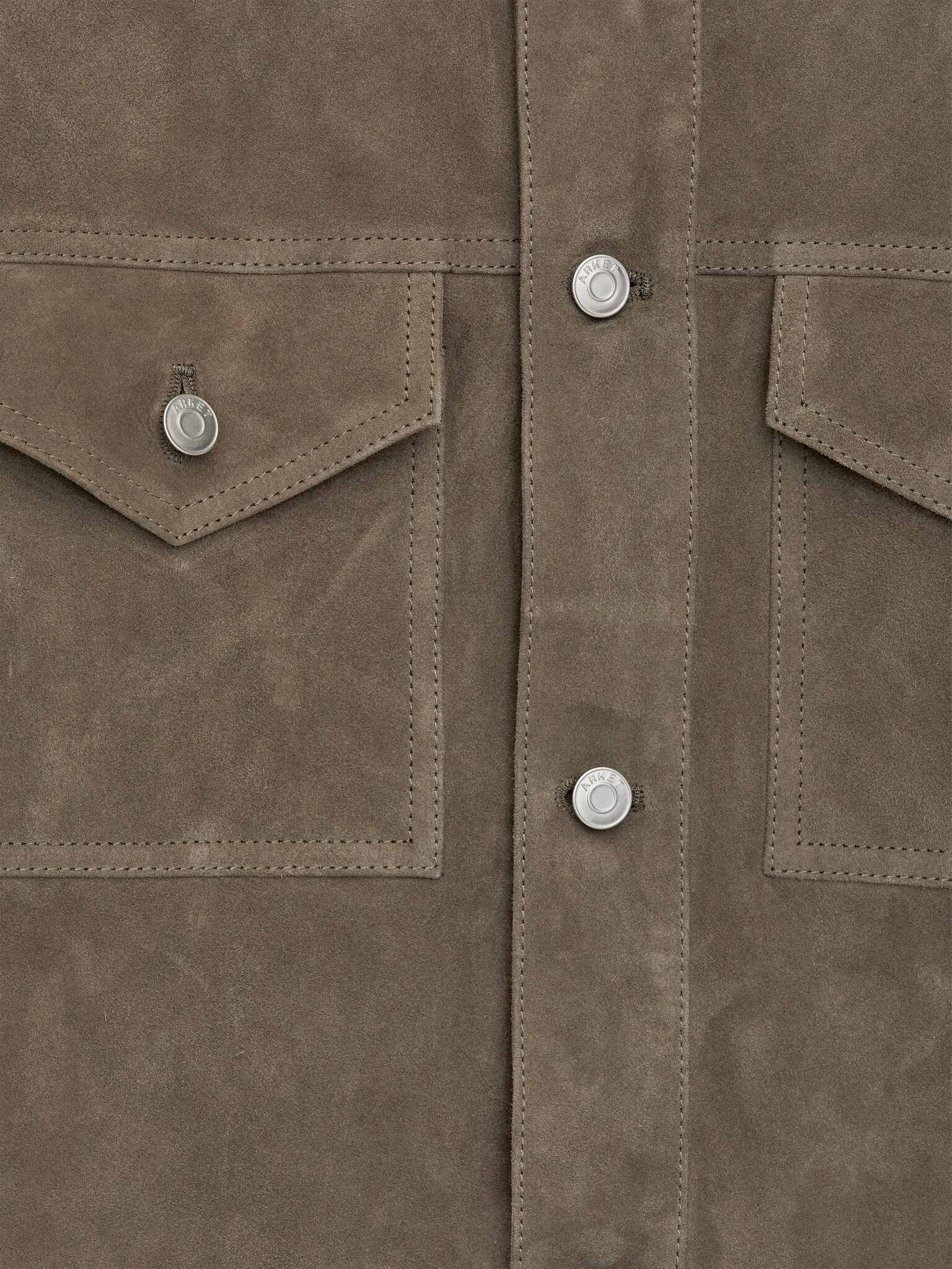 Veste en daim - Sauge - 4