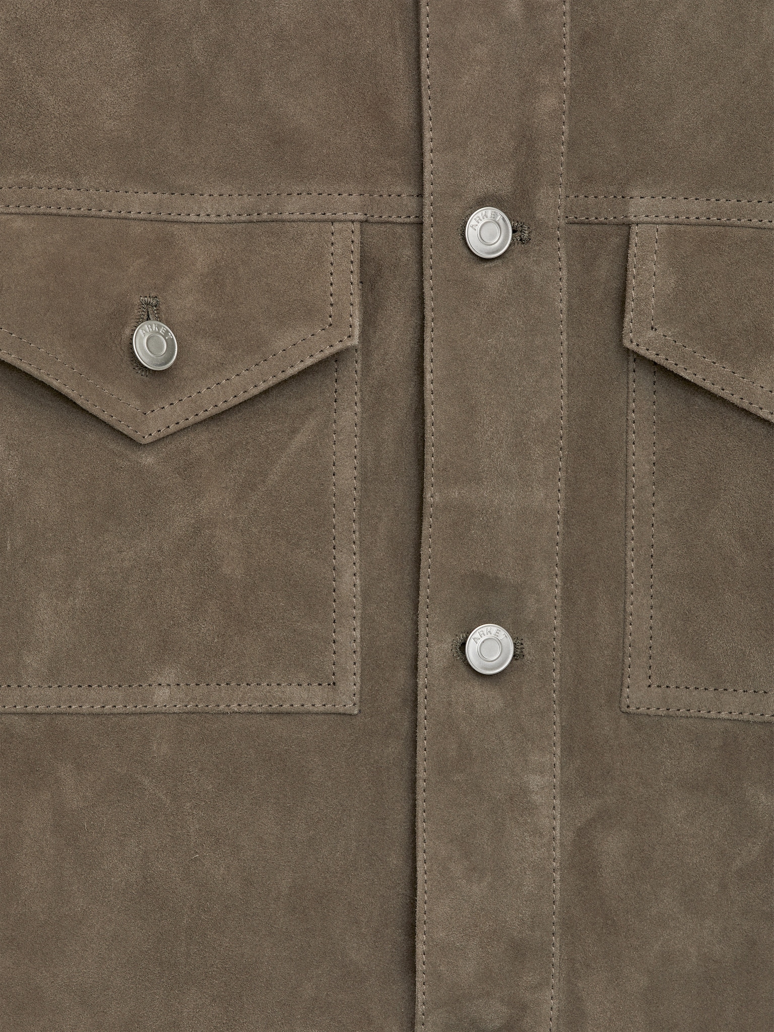 Veste en daim - Sauge - 6