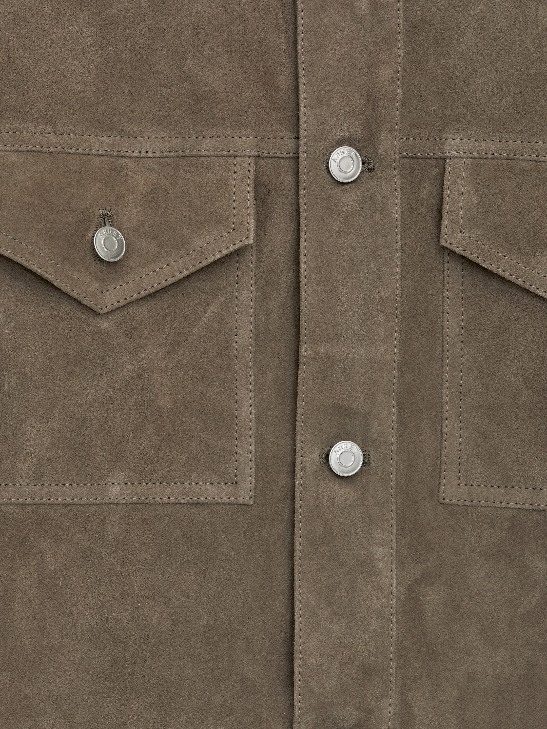 Veste en cuir suédé - Sauge - Regular fit - Homme - StillMedia/DescriptiveDetail - 3