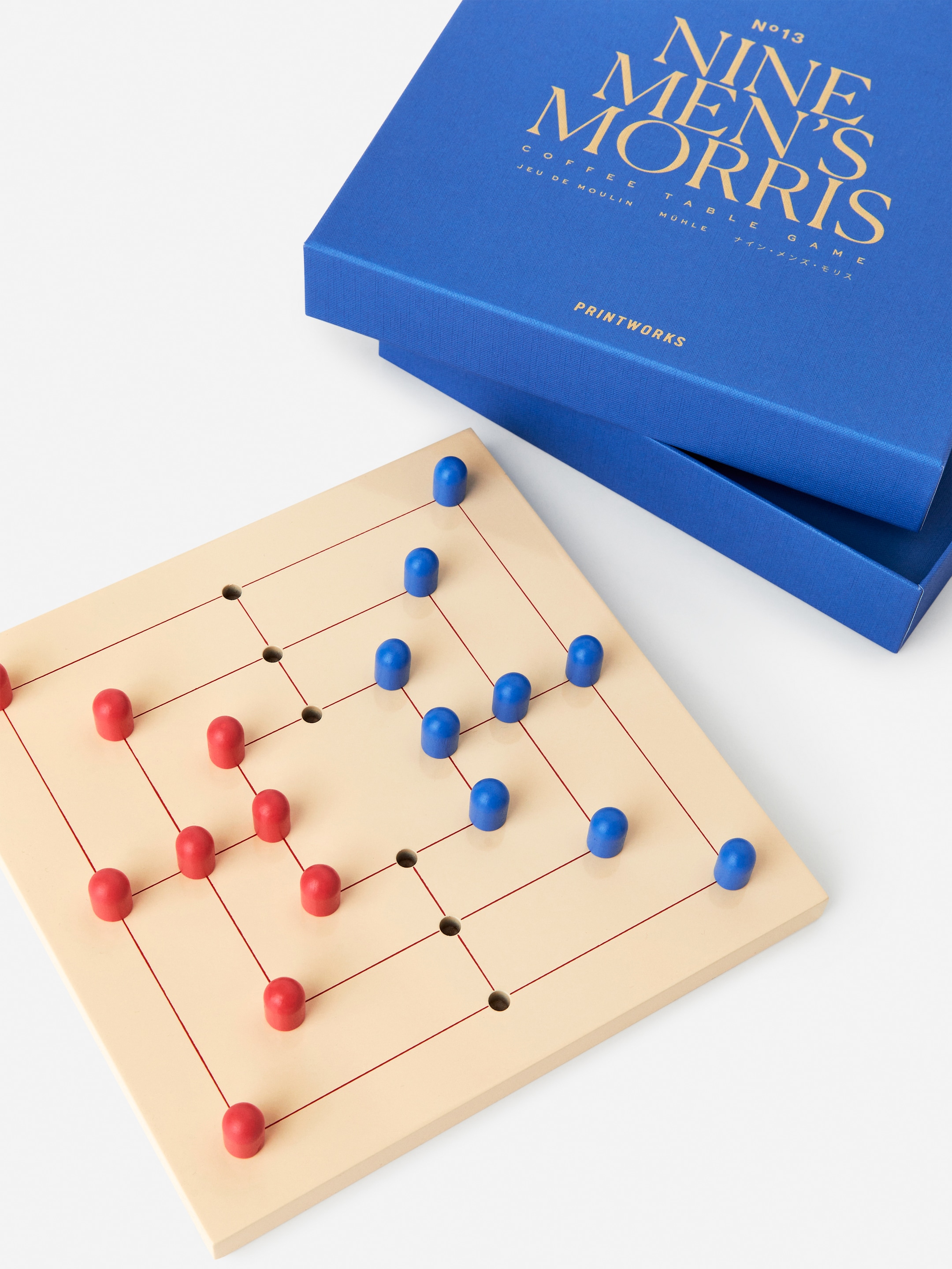 Brettspiel Mühle von PRINTWORKS - Blau/mehrfarbig - Haushaltswaren - StillMedia/DescriptiveStillLife - 2