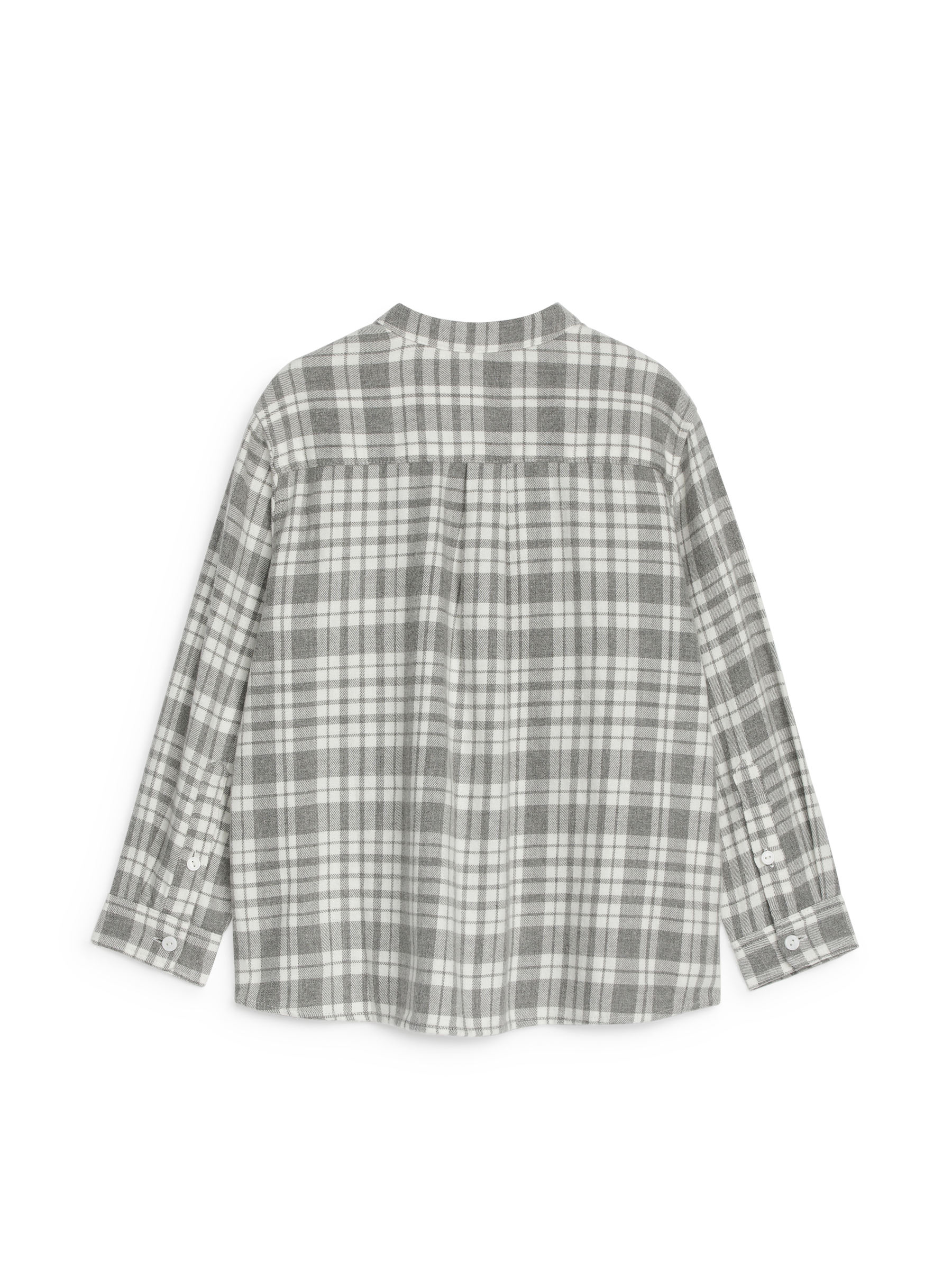 Flannel Shirt - White/Grey - Regular fit - Children - StillMedia/DescriptiveStillLife - 3