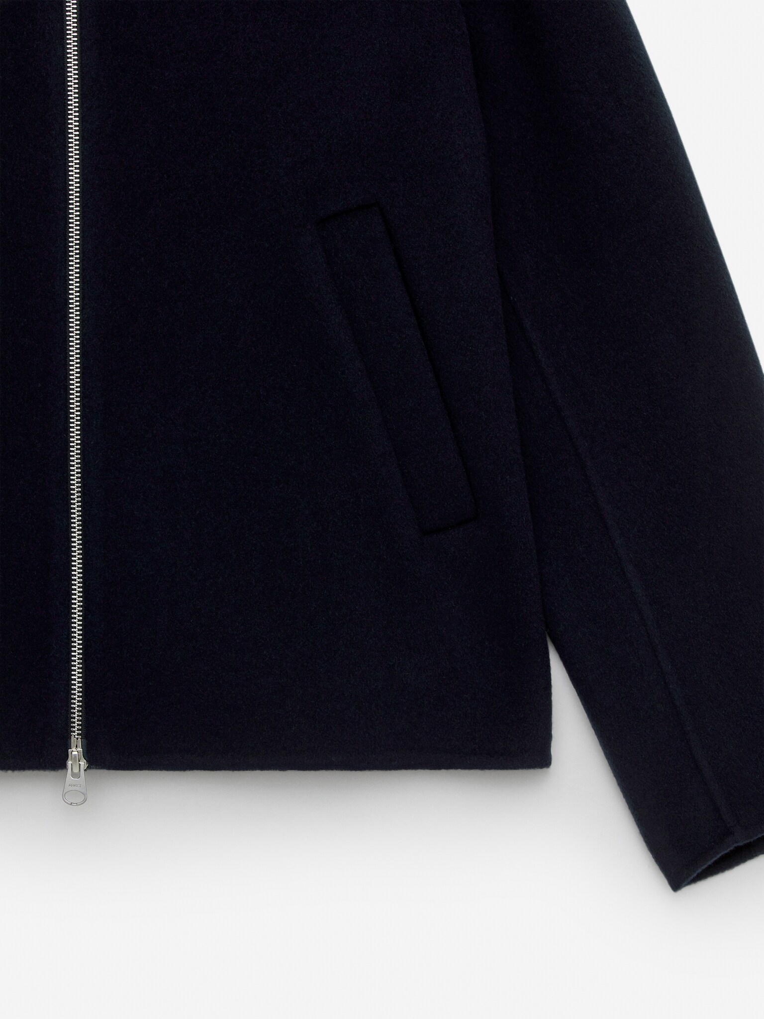 Sako z vlněné směsi Doublé - Tmavě modrá - 3