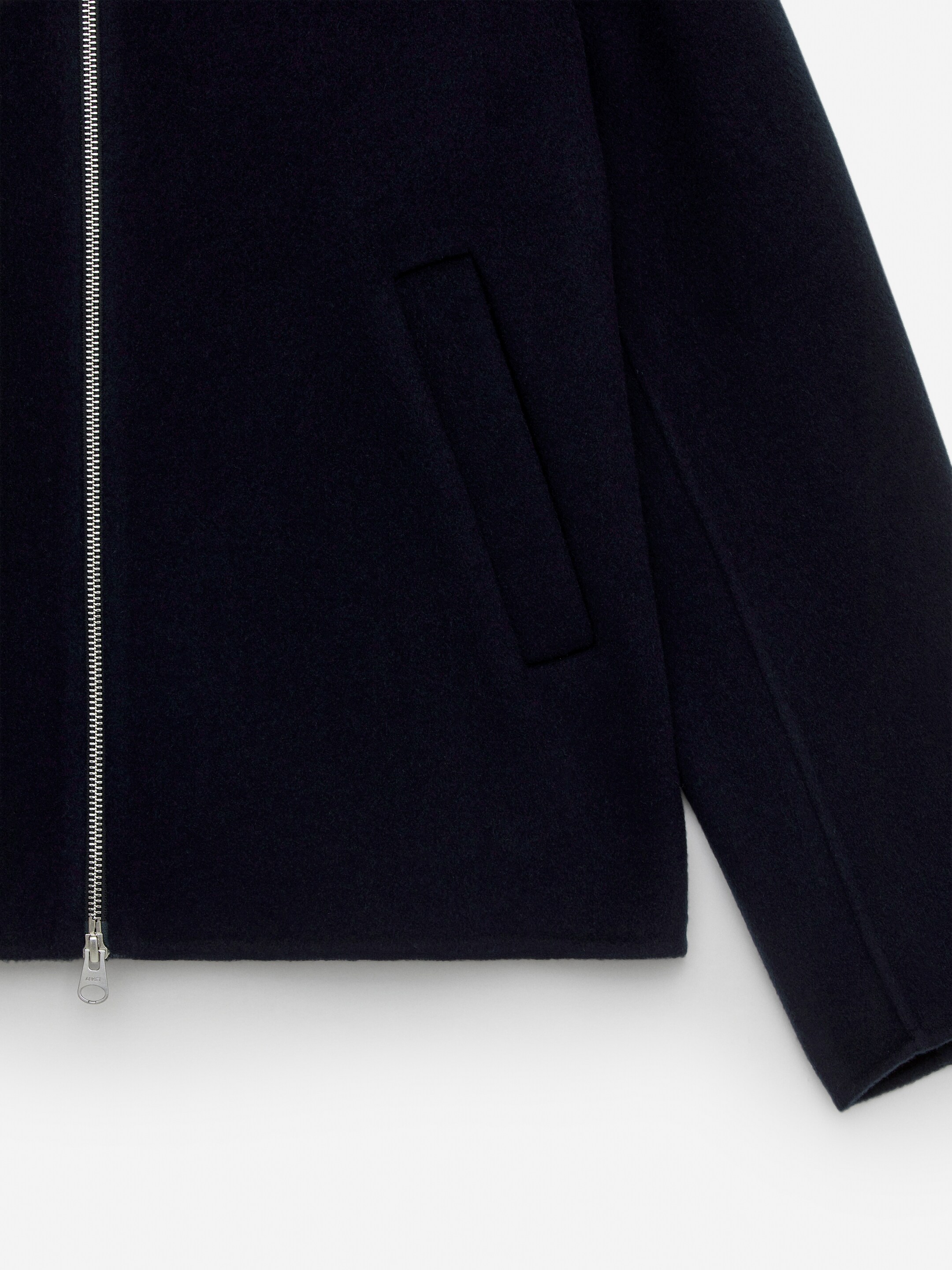 Zobrazit větší obrázek: Sako z vlněné směsi Doublé - Tmavě modrá - MUŽI | H&M CZ 3