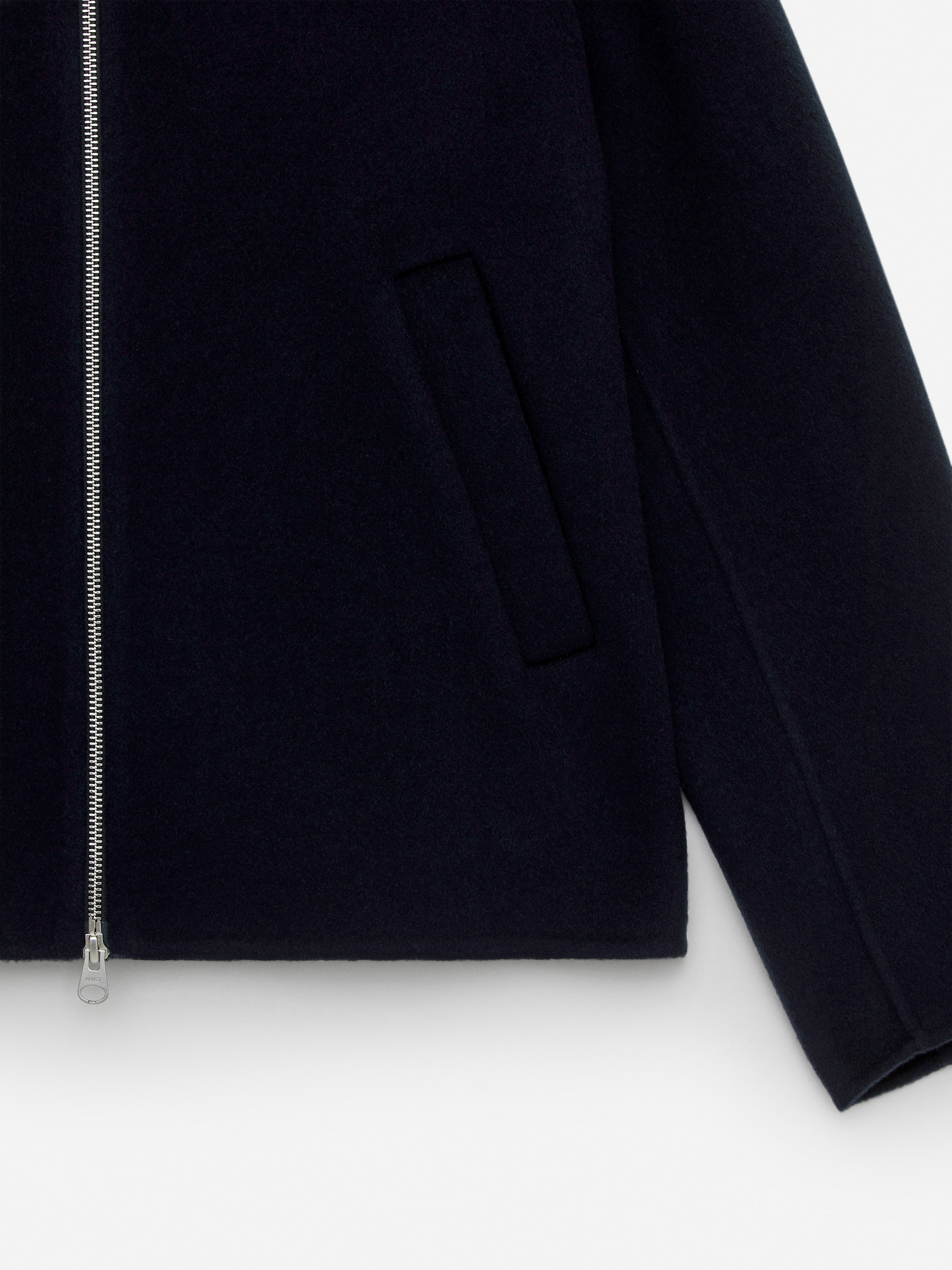Jacka i dubbelvävd ull - Mörkblå - Regular fit - Men - StillMedia/DescriptiveDetail - 3