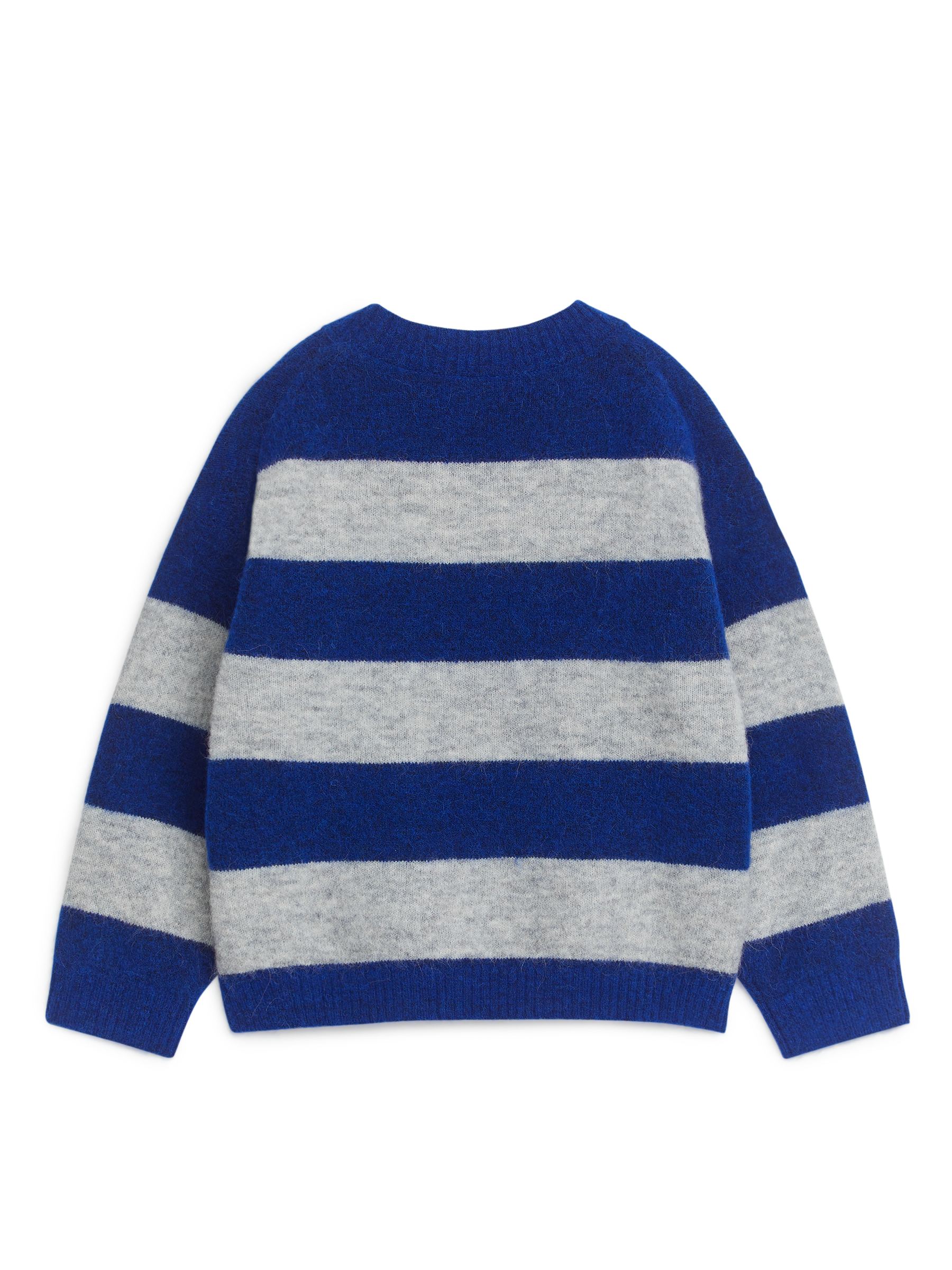 Sweter w paski z mieszanki wełny i alpaki - Blue/Grey - Fason normalny - Children - StillMedia/DescriptiveStillLife - 2