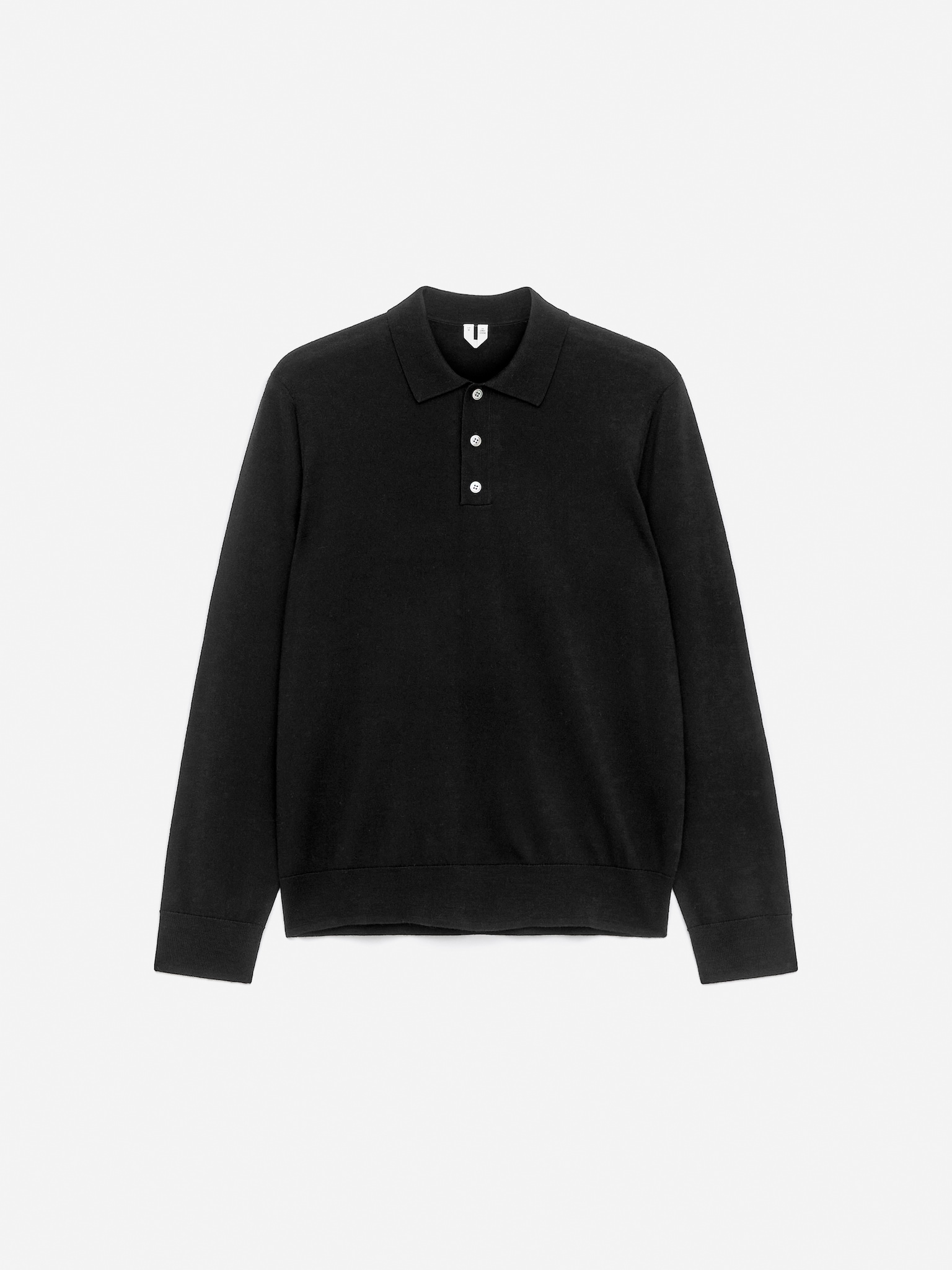 Polo en laine mérinos - Noir/Vert foncé/Bleu foncé/Marron foncé/Gris chiné/Taupe clair/Gris foncé