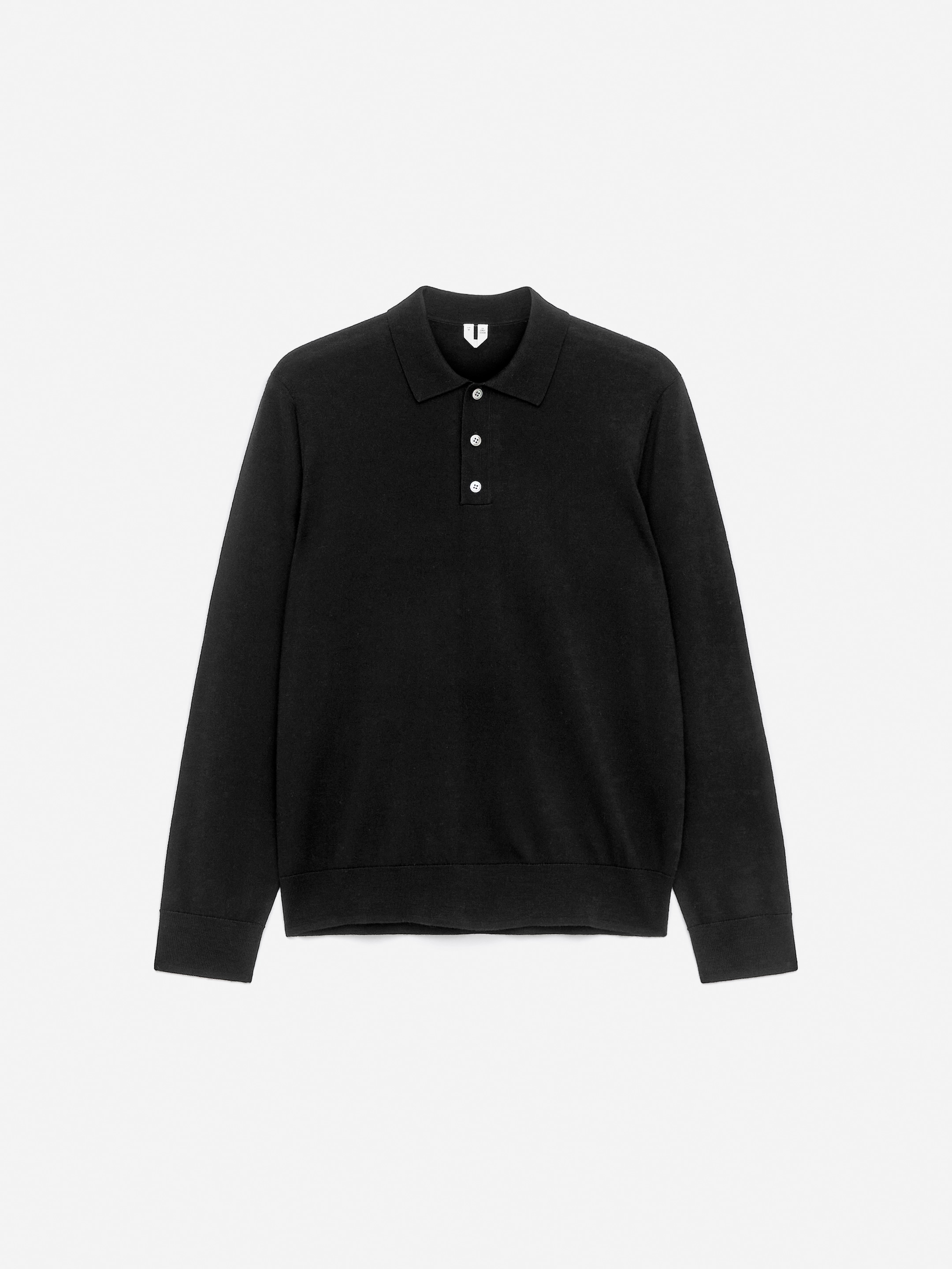Polo shirt i merinoull - Svart - Regular fit - Men - StillMedia/DescriptiveStillLife - 22