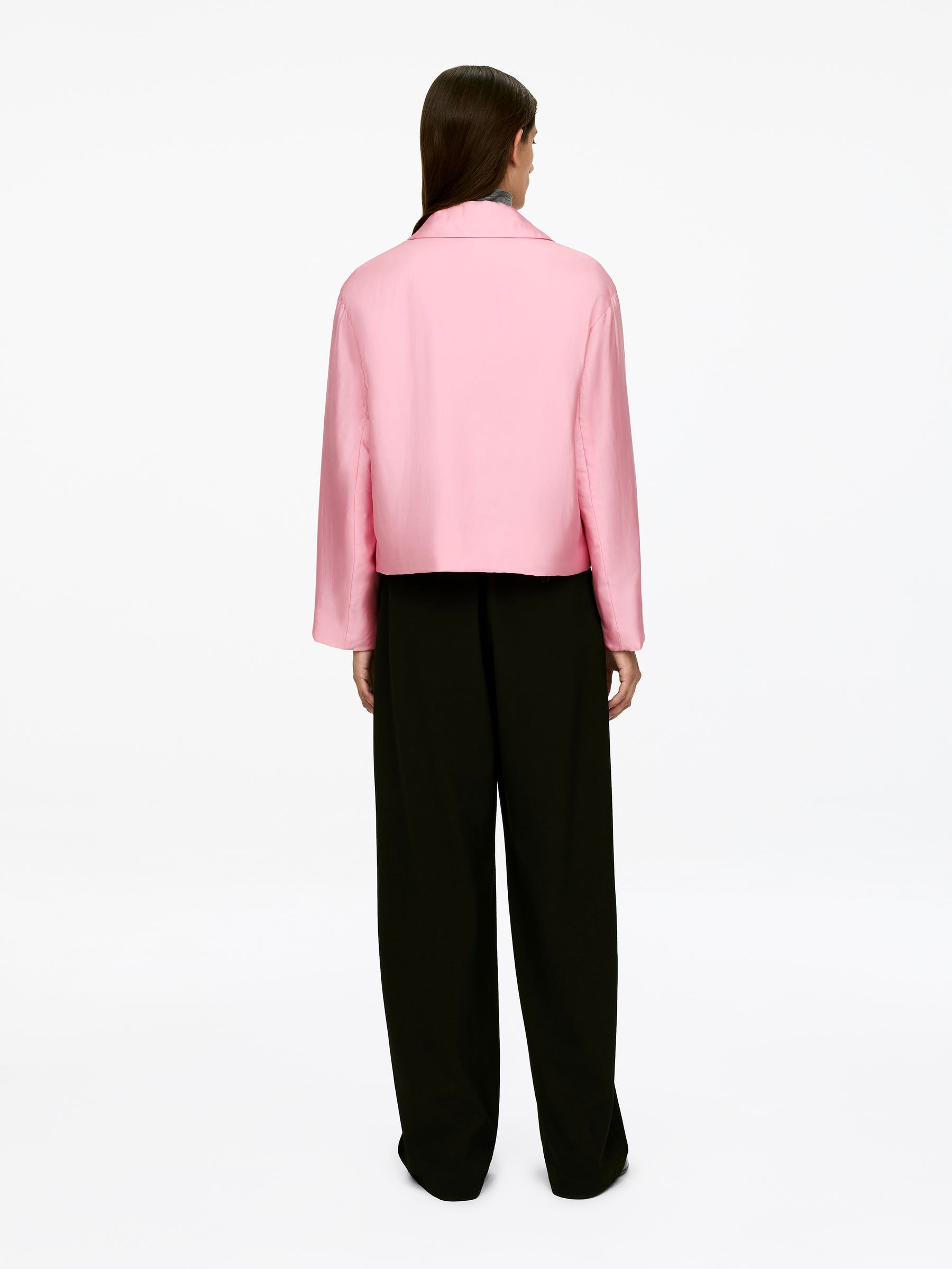 Vadderad overshirt - Ljusrosa - Regular fit - Women - StillMedia/Lookbook - 4