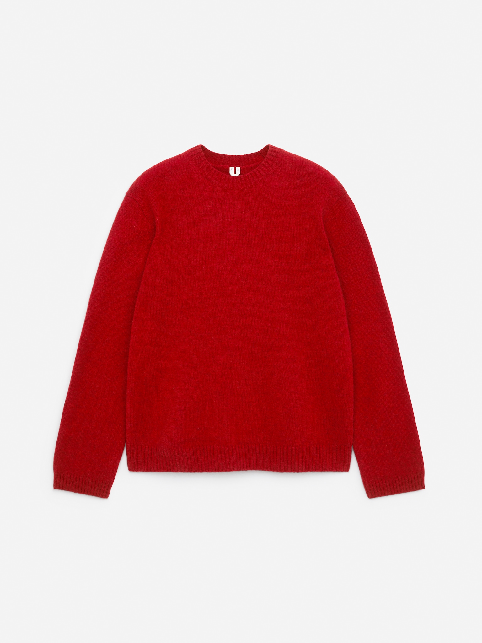 Pull en laine à col rond - Rouge/Blanc cassé/Bordeaux - 2