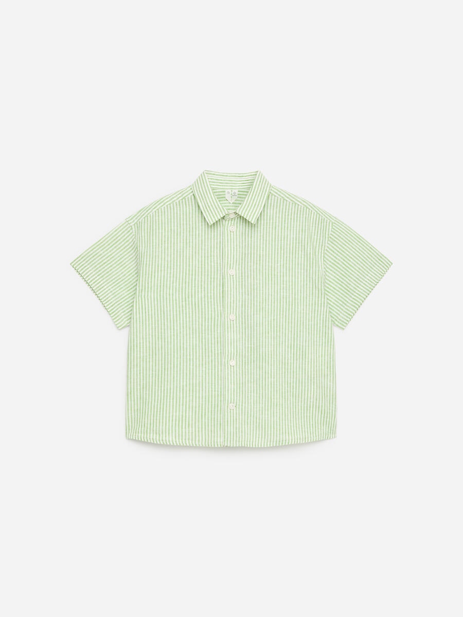 ARKET Boys  Linen Blend Shirt White,  size 122