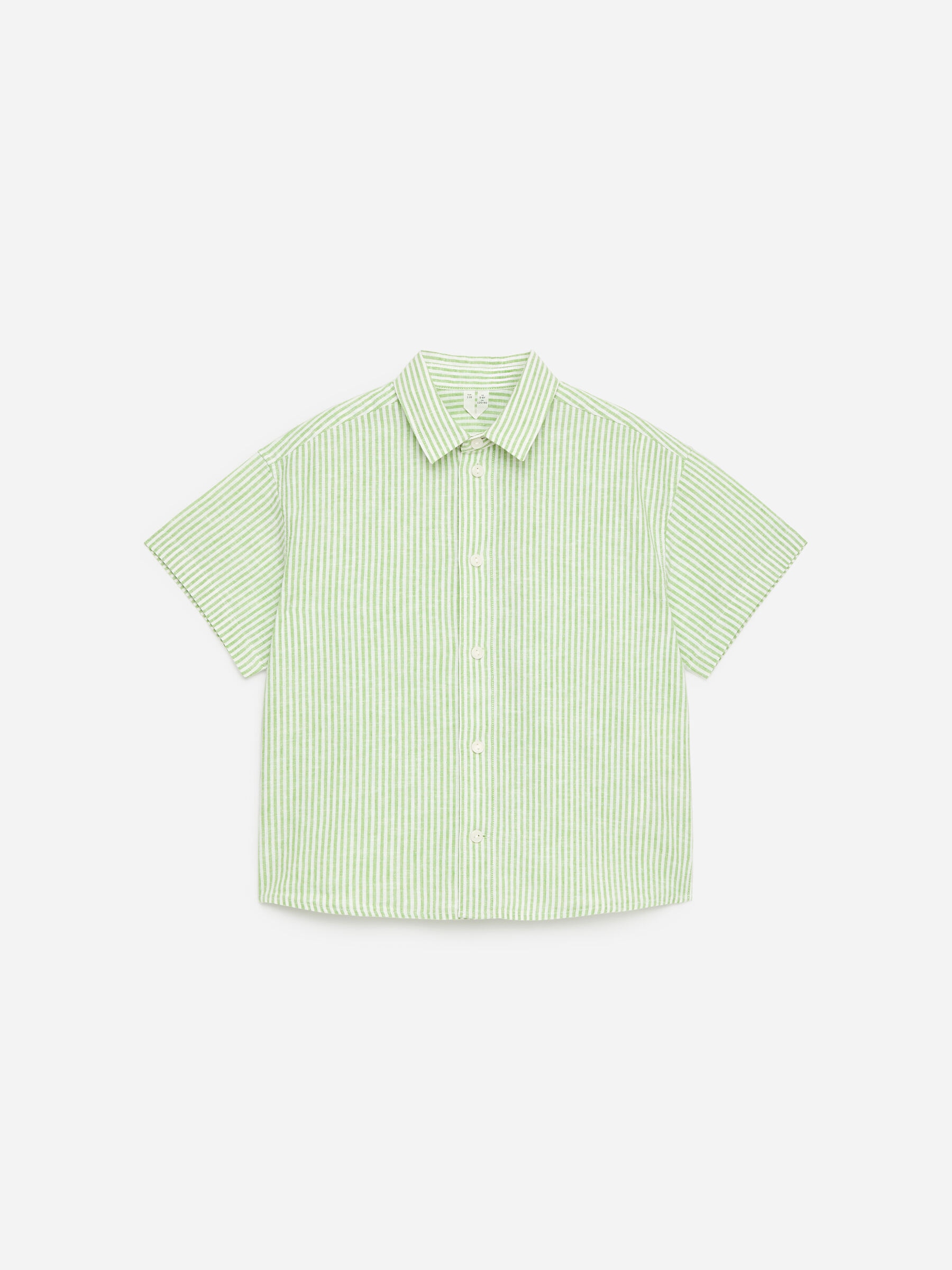 Linen Blend Shirt-#8BAD5D-19117