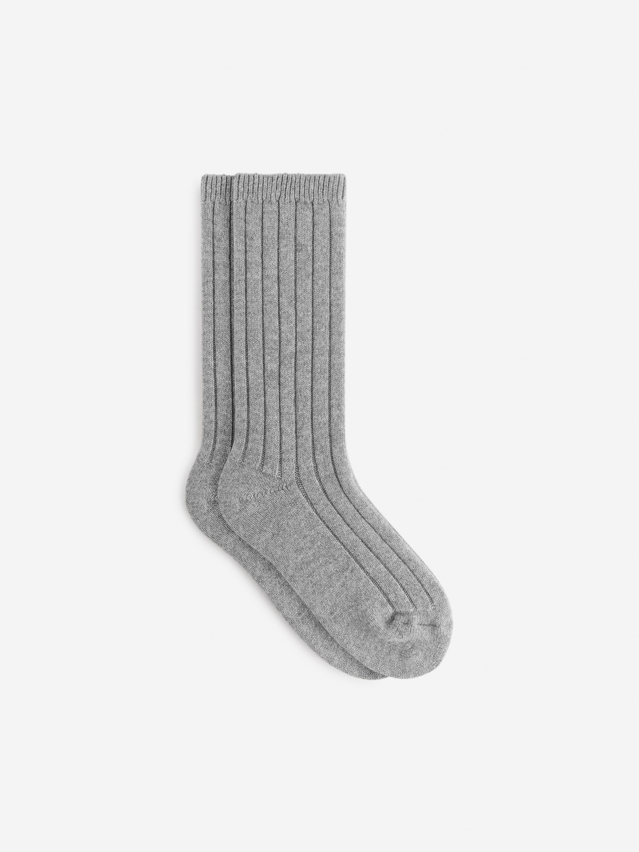 Cashmere-Wool Blend Socks-#9C9EA5-9198