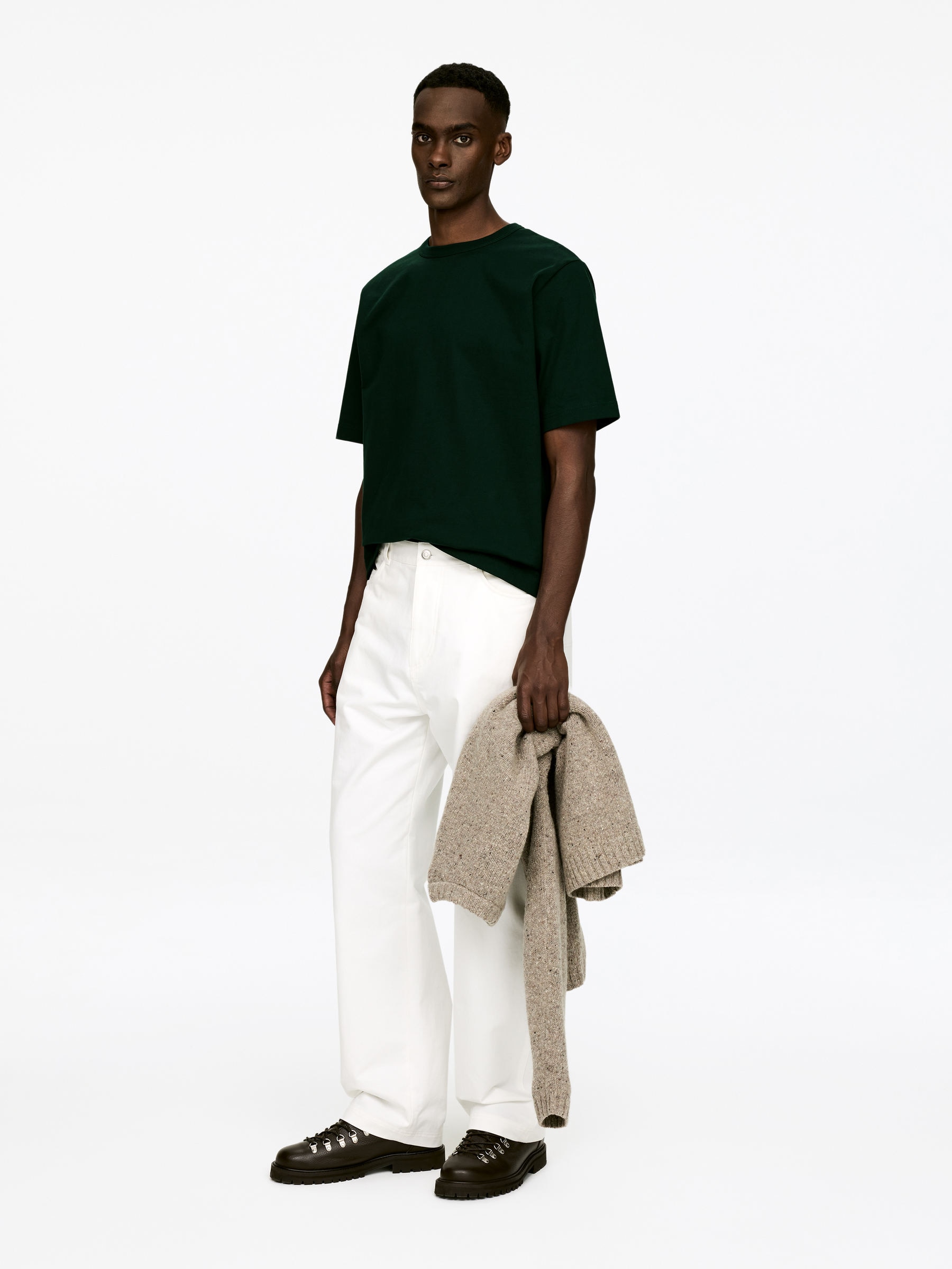 Camiseta oversize de 270 GSM - Verde oscuro - Corte relajado - Men - StillMedia/Lookbook - 5