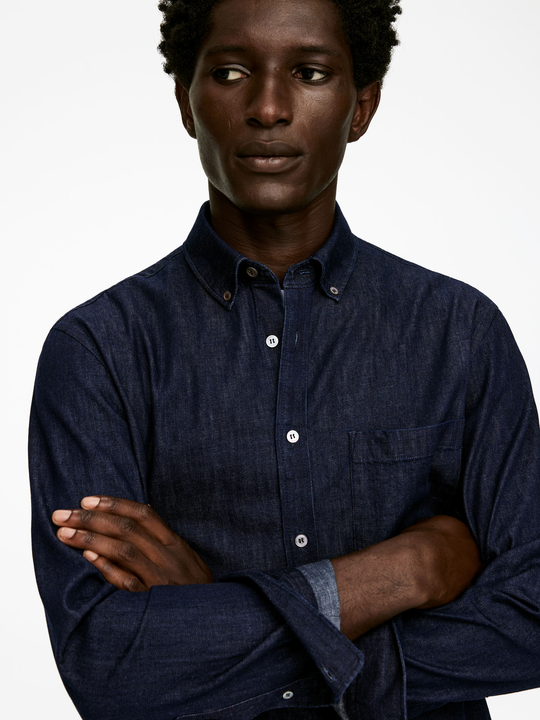 Denim Shirt - Dark Blue - Regular fit - Men - StillMedia/Lookbook - 19