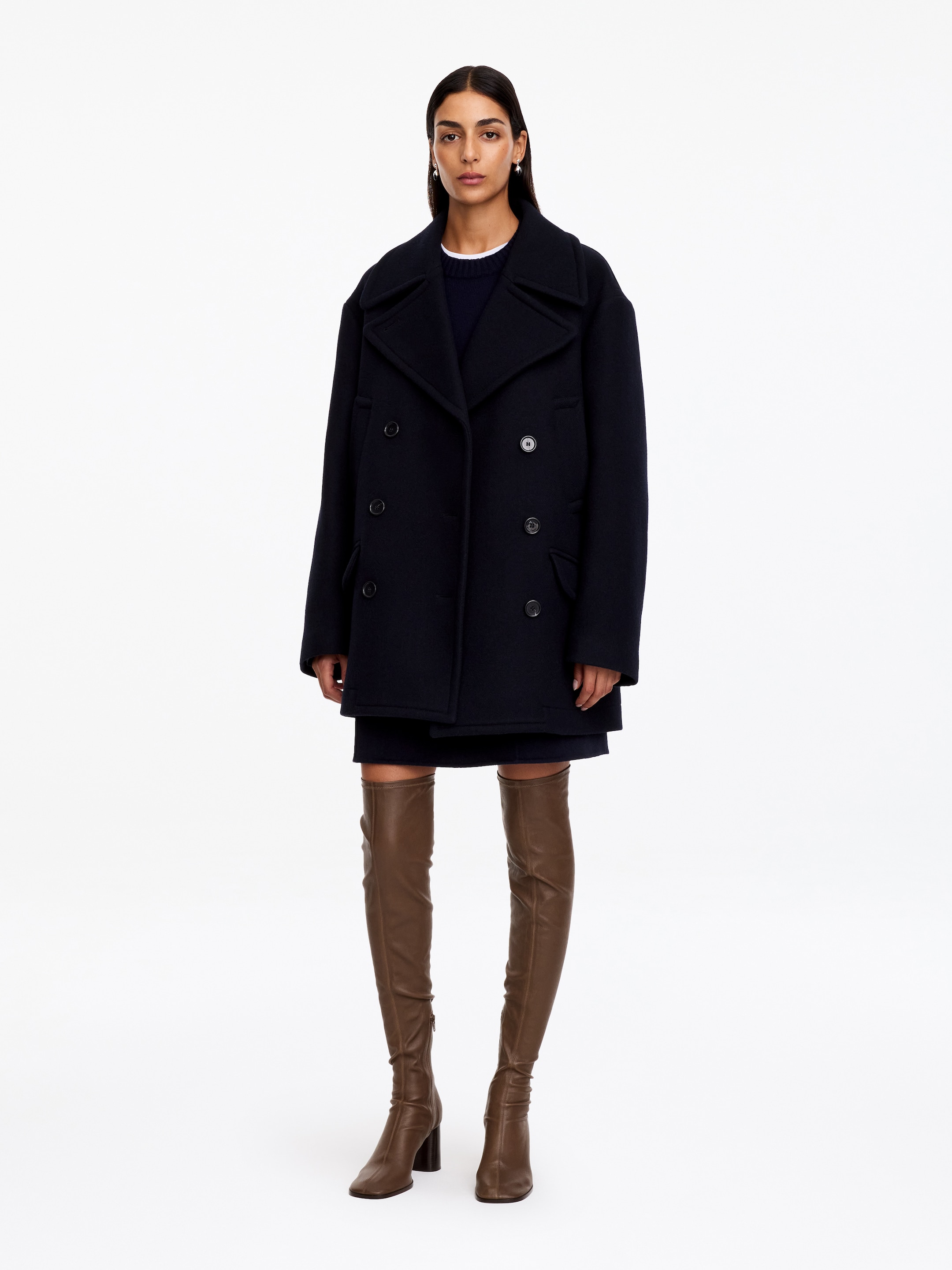 Stivali sopra al ginocchio in pelle elasticizzata - Marrone - women - StillMedia/Lookbook - 6