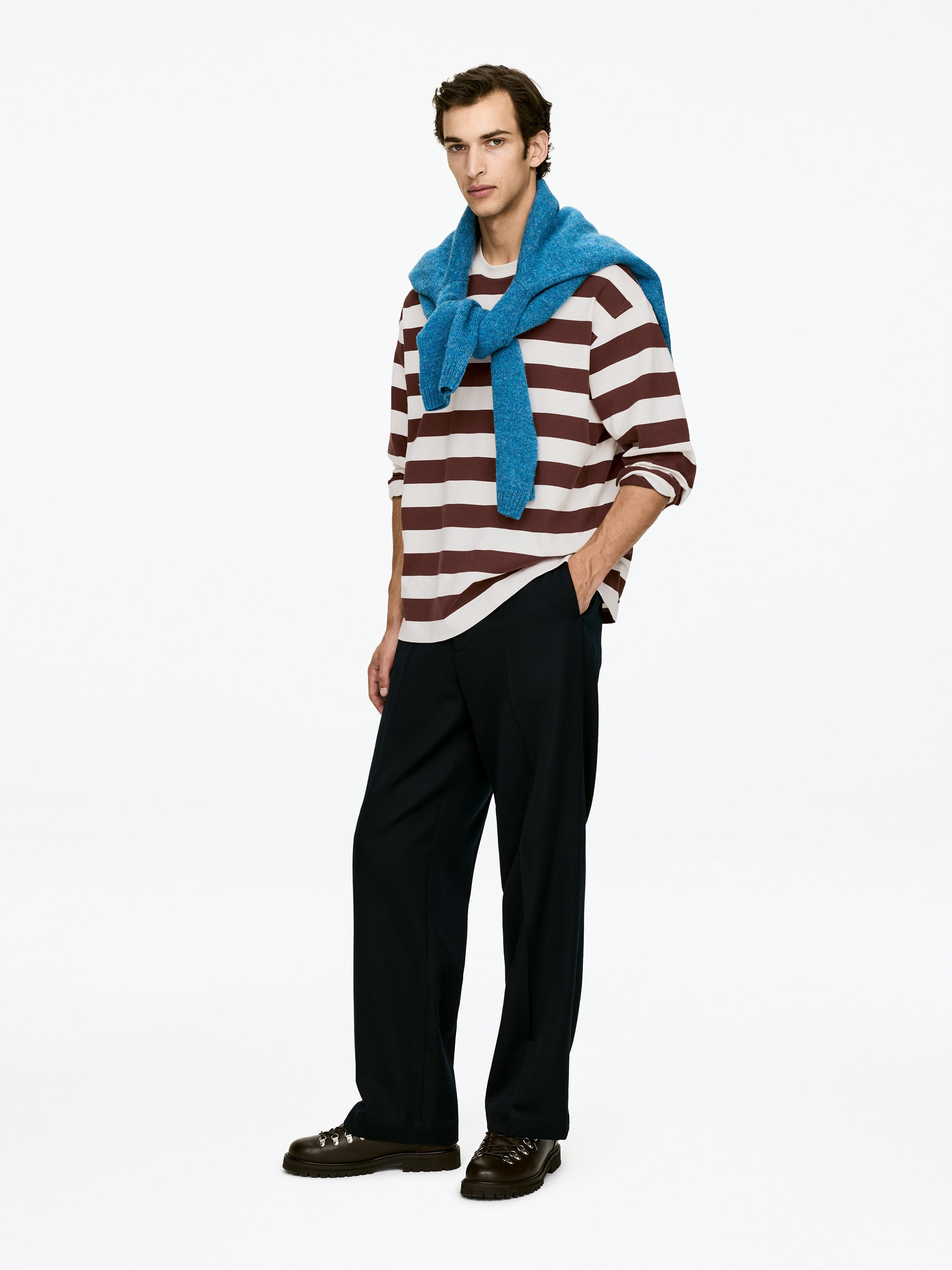 Long-Sleeve T-Shirt - Burgundy - Regular fit - Men - StillMedia/Lookbook - 4