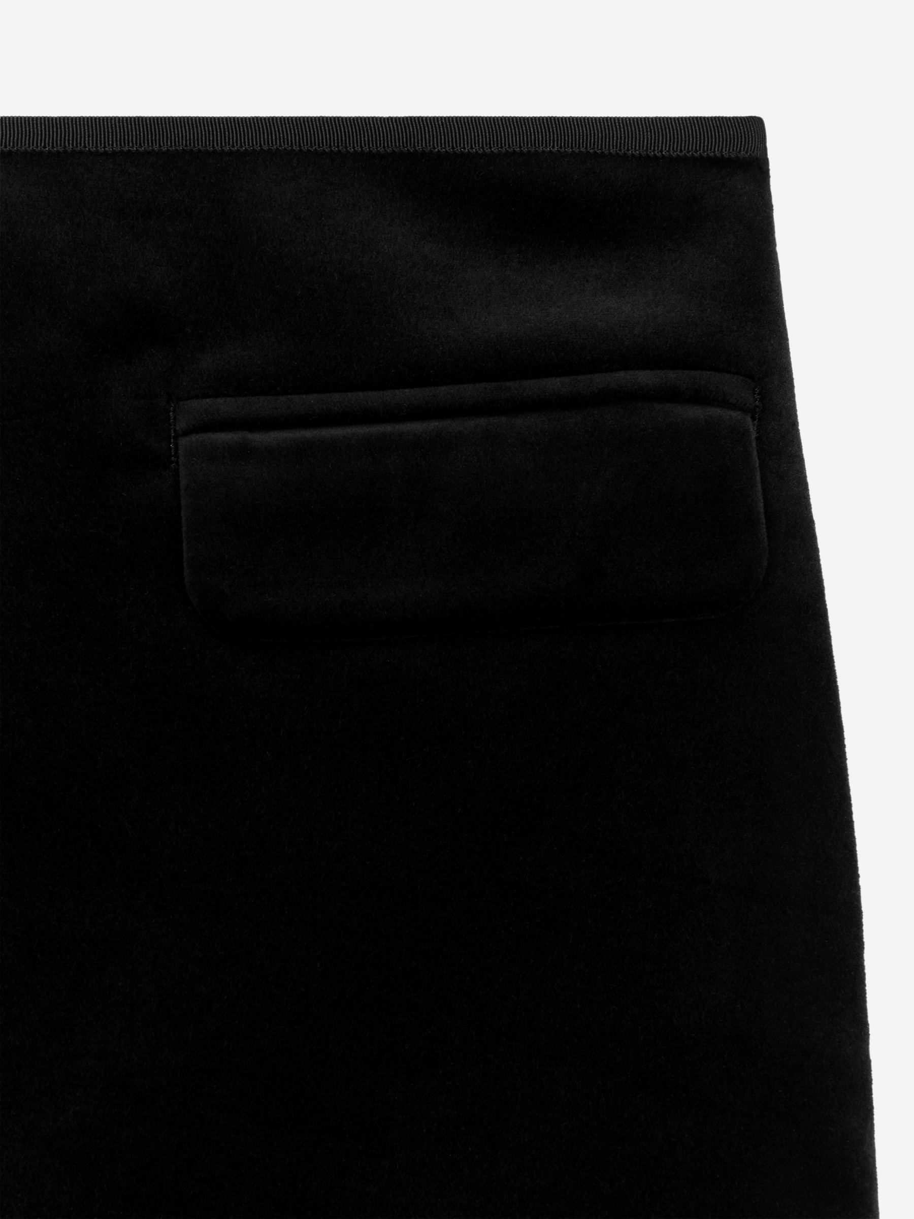 Velvet Mini Skirt - Black - Regular fit - Women - StillMedia/DescriptiveDetail - 1