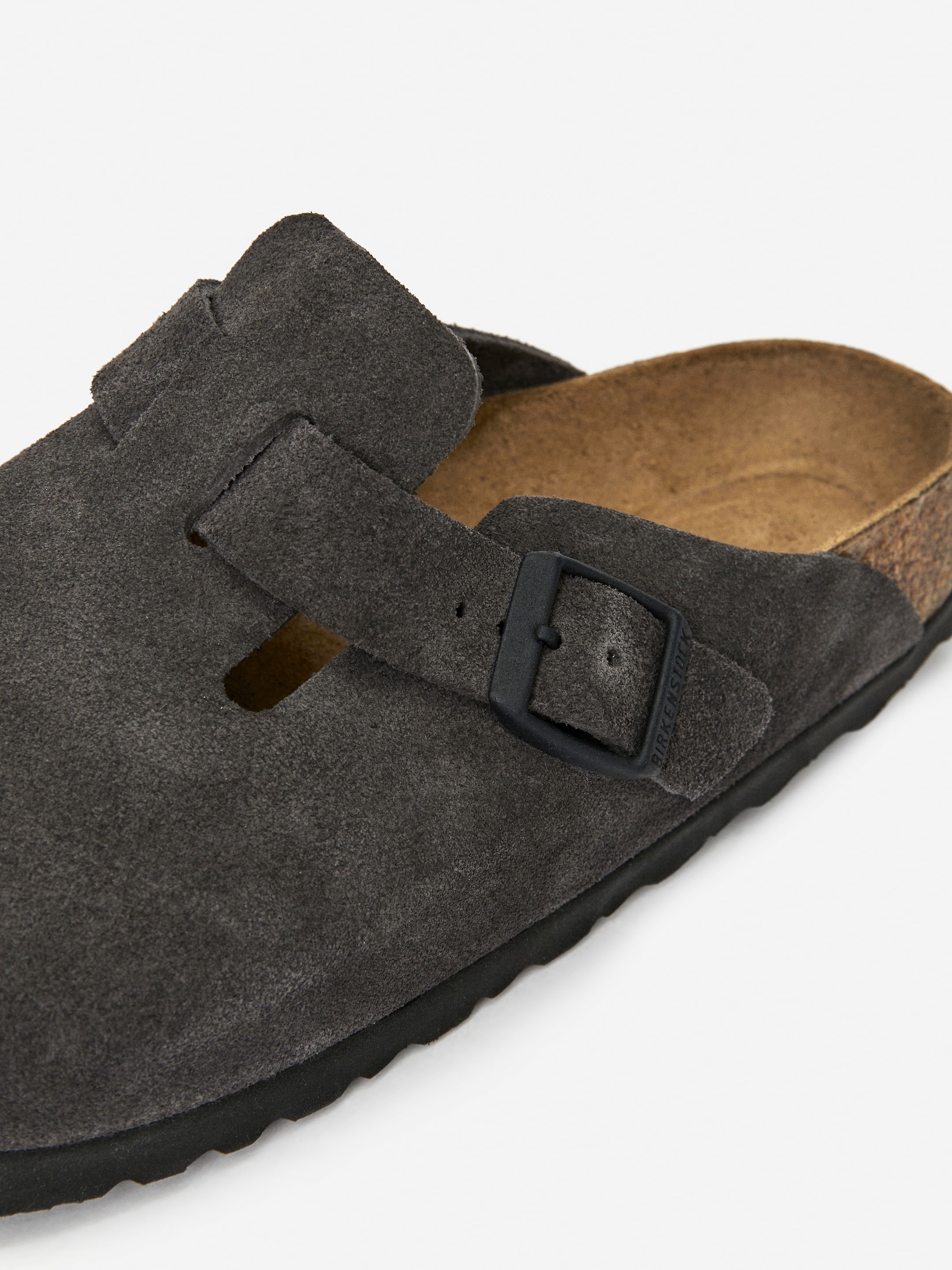 Birkenstock Boston sandaler i mocka - Grå - Men - StillMedia/DescriptiveDetail - 4
