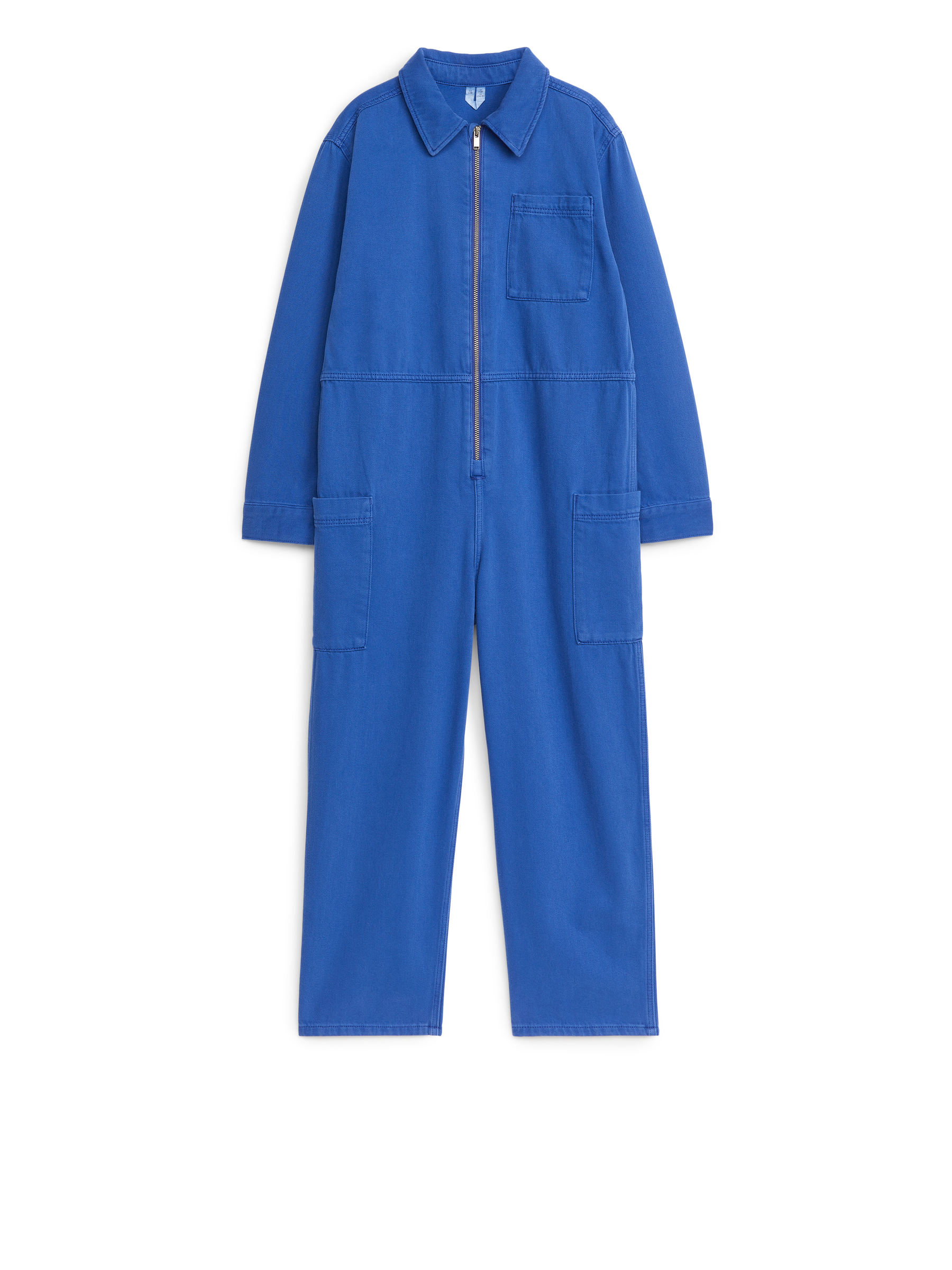 Oversize Cotton Overall-#3B4EA3-8068