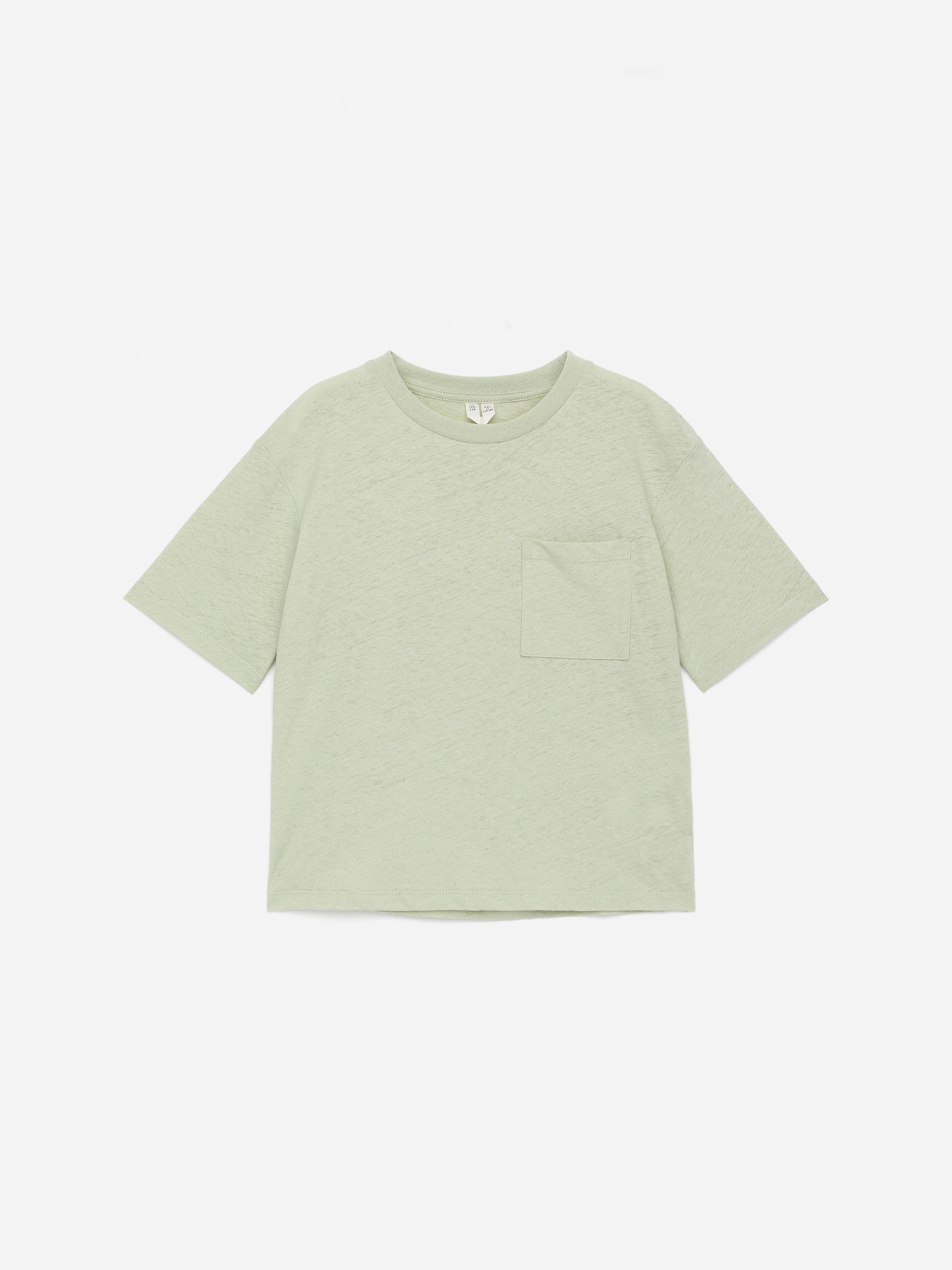 Visualizza immagine più grande: T-shirt in cotone e lino - Verde polvere - BAMBINO | H&M IT 1