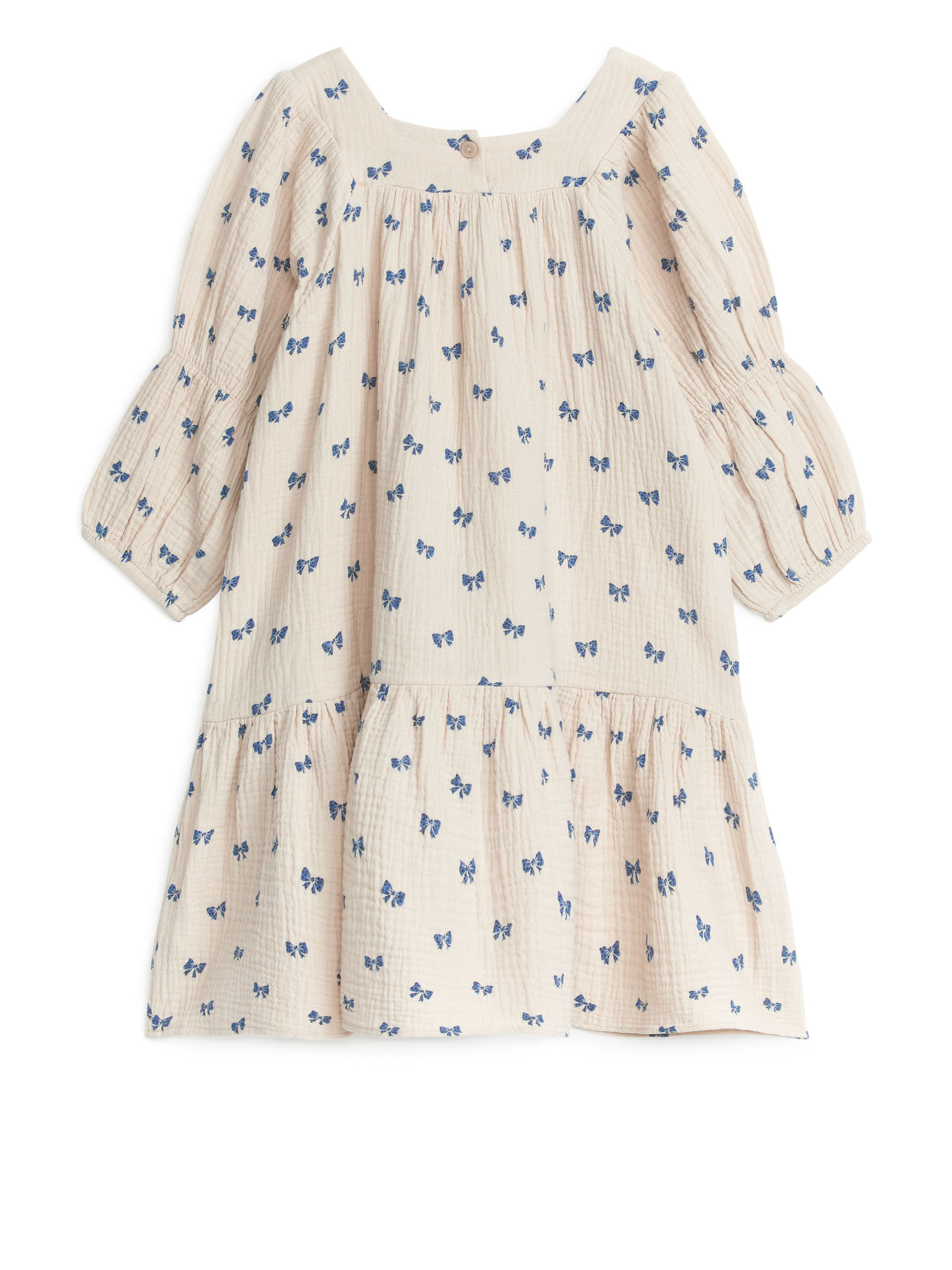 Kleid aus gerafftem Nesseltuch - Beige - Relaxed Fit - Kinder - StillMedia/DescriptiveStillLife - 2