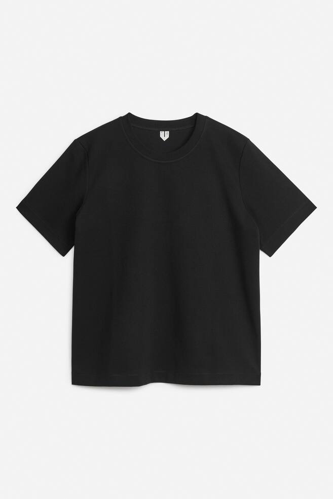 Signature Constructed T-Shirt - Black/White/Lilac/Burgundy/Light Beige/Light Blue/Grey Melange/Brown - 1