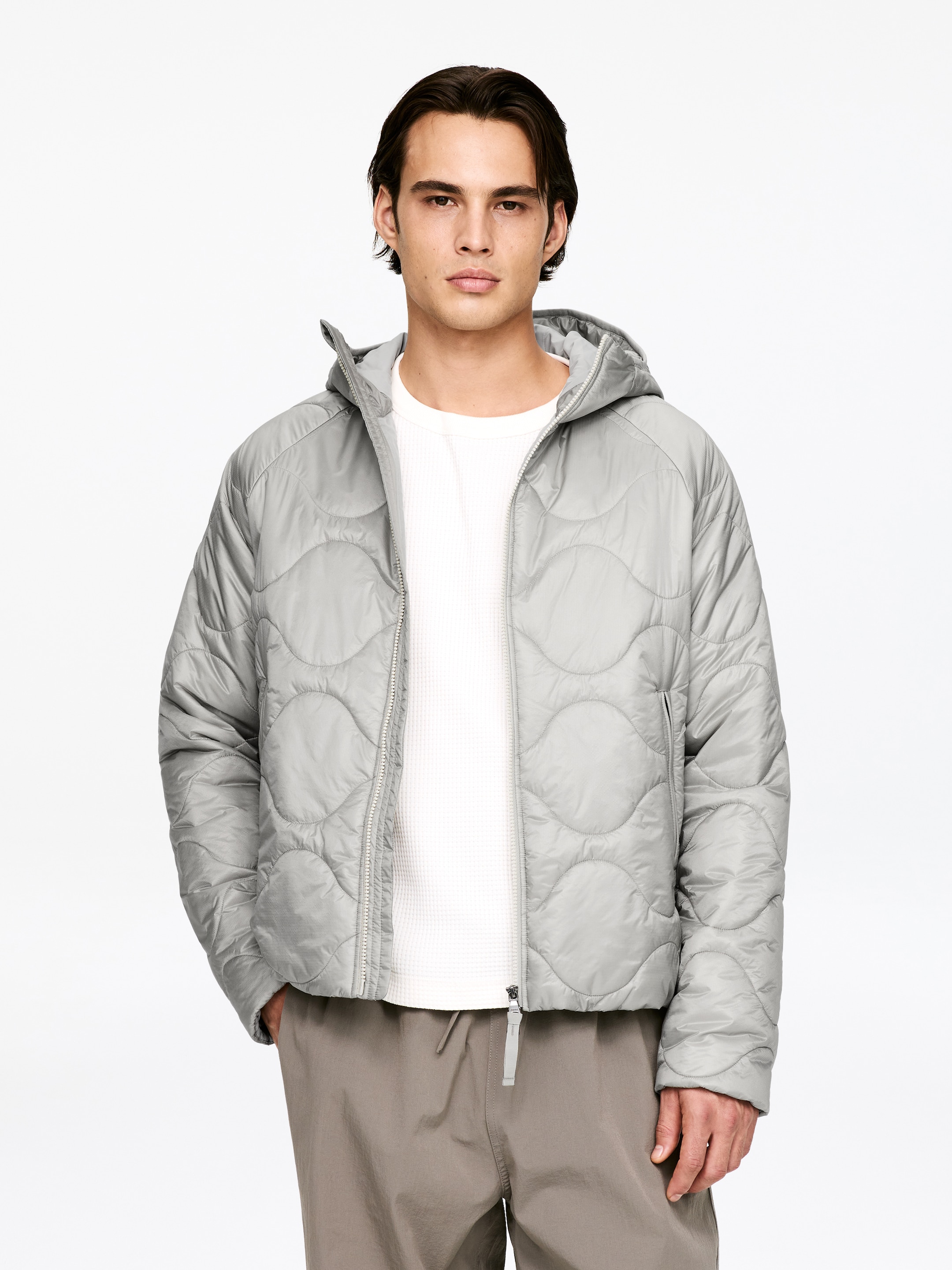 ARKET ACTIVE Hooded Jacket - Grey - Regular fit - Men - StillMedia/Lookbook - 4