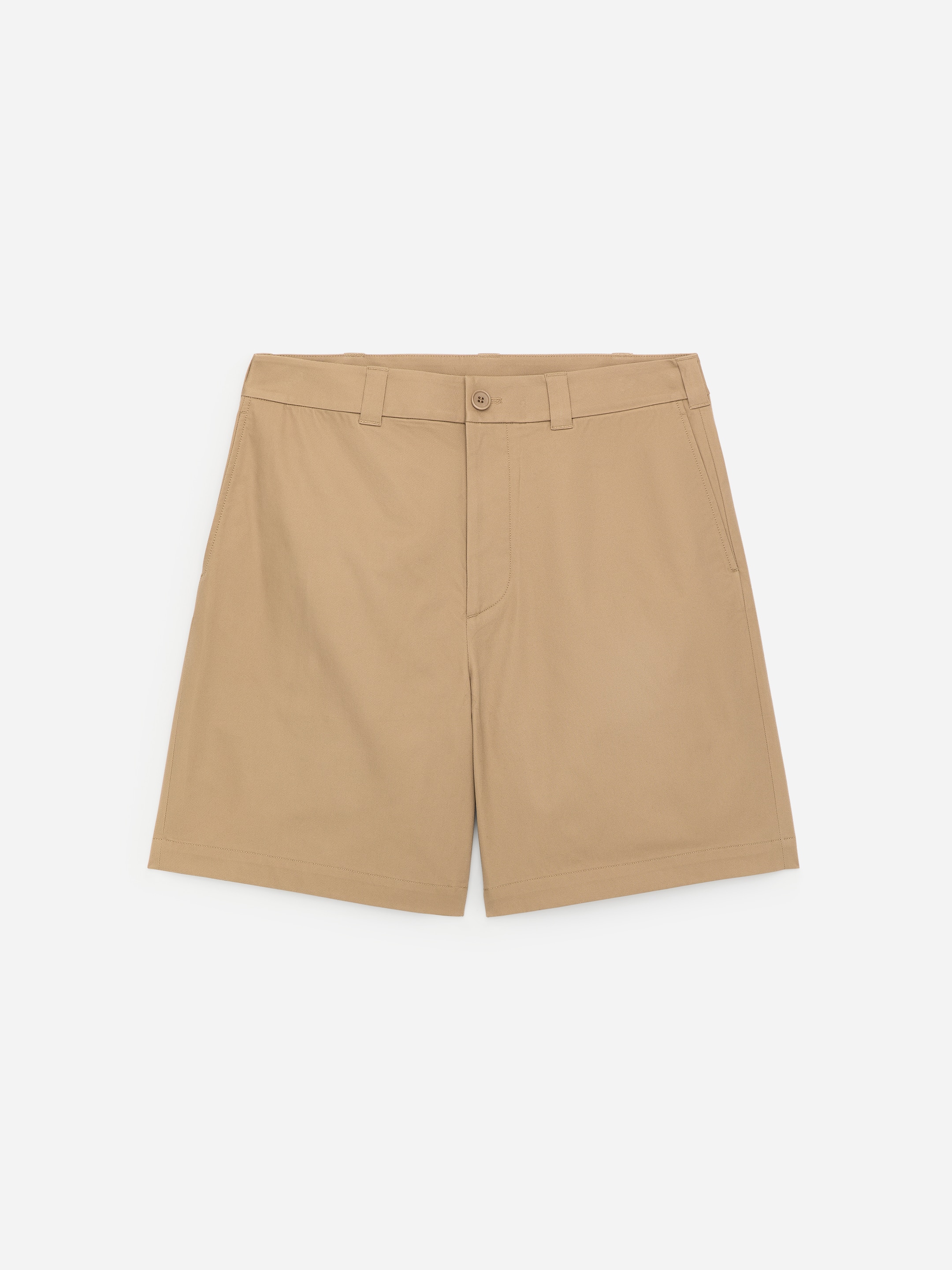 Relaxed Twill Shorts-#94896A-18843
