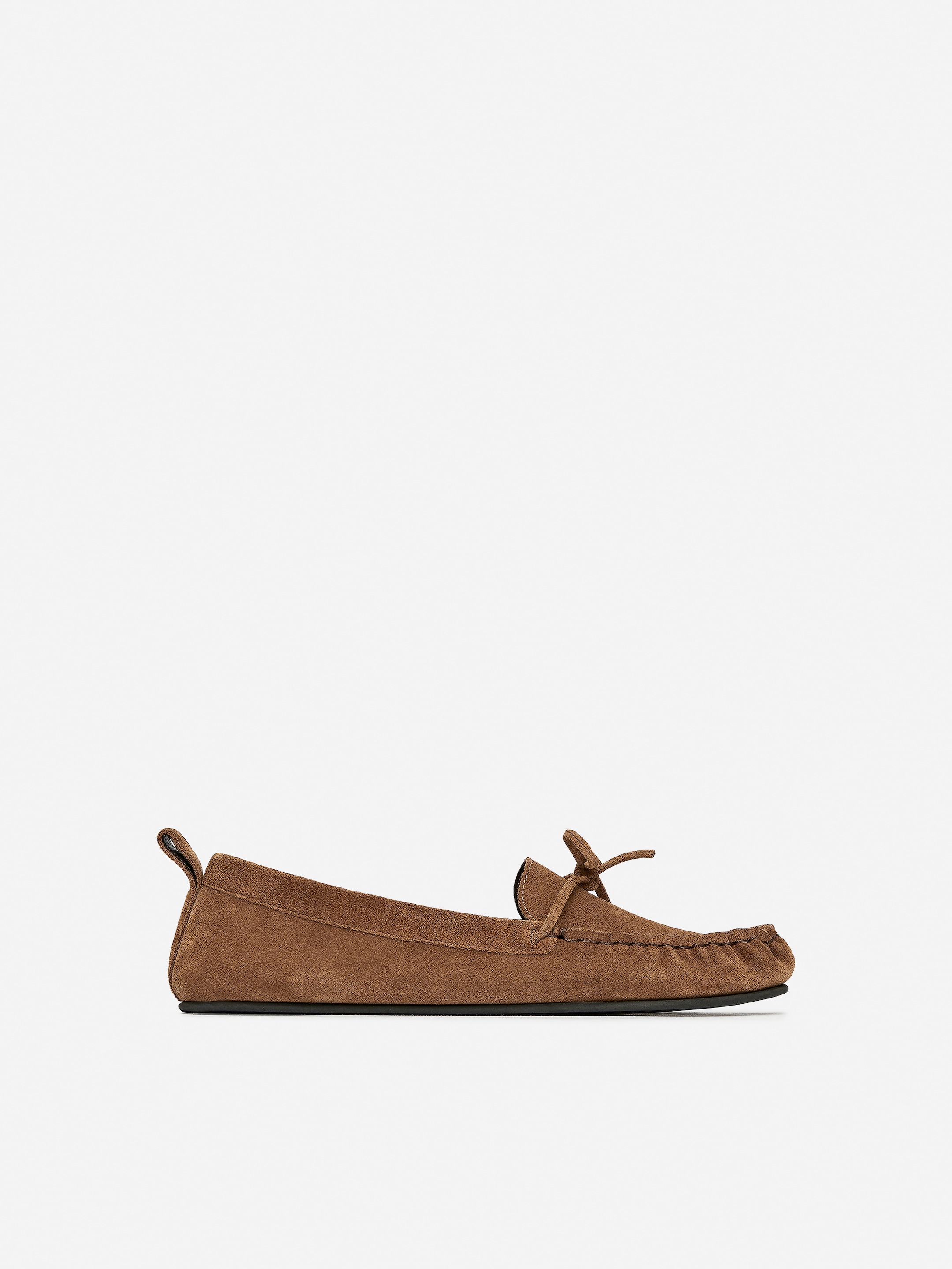 Suede Moccasin Loafers - Brown - Women - StillMedia/DescriptiveStillLife - 10