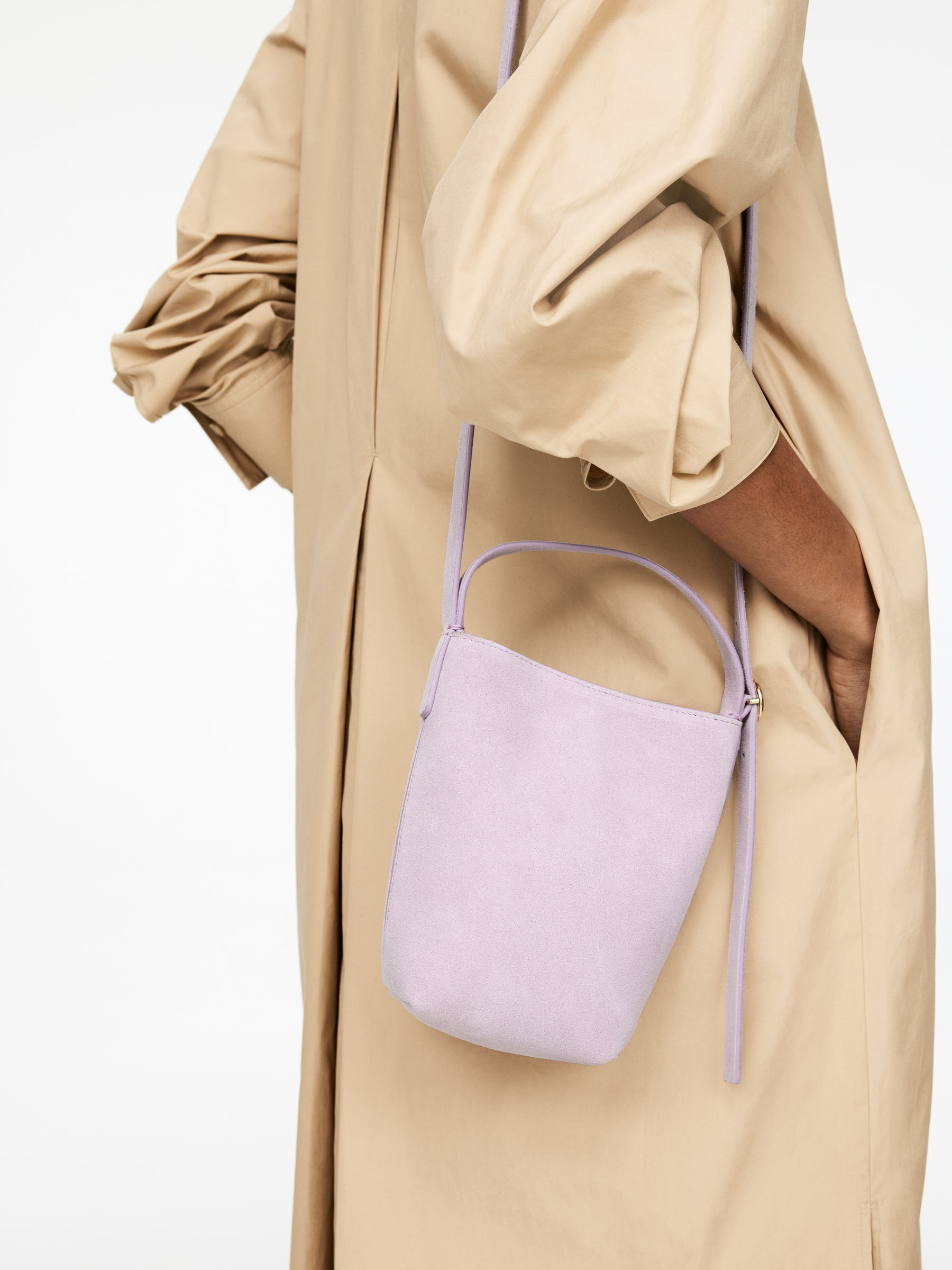 Suede Crossbody Bag - Lilac - Women - StillMedia/Lookbook - 6