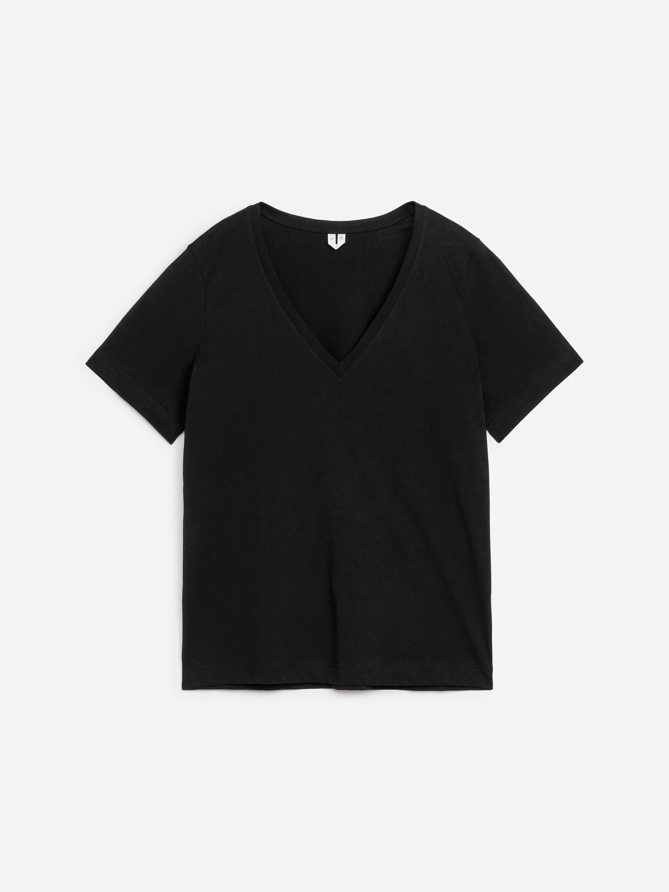 Grotere afbeelding bekijken: T-shirt met V-hals - Zwart - DAMES | H&M NL 1