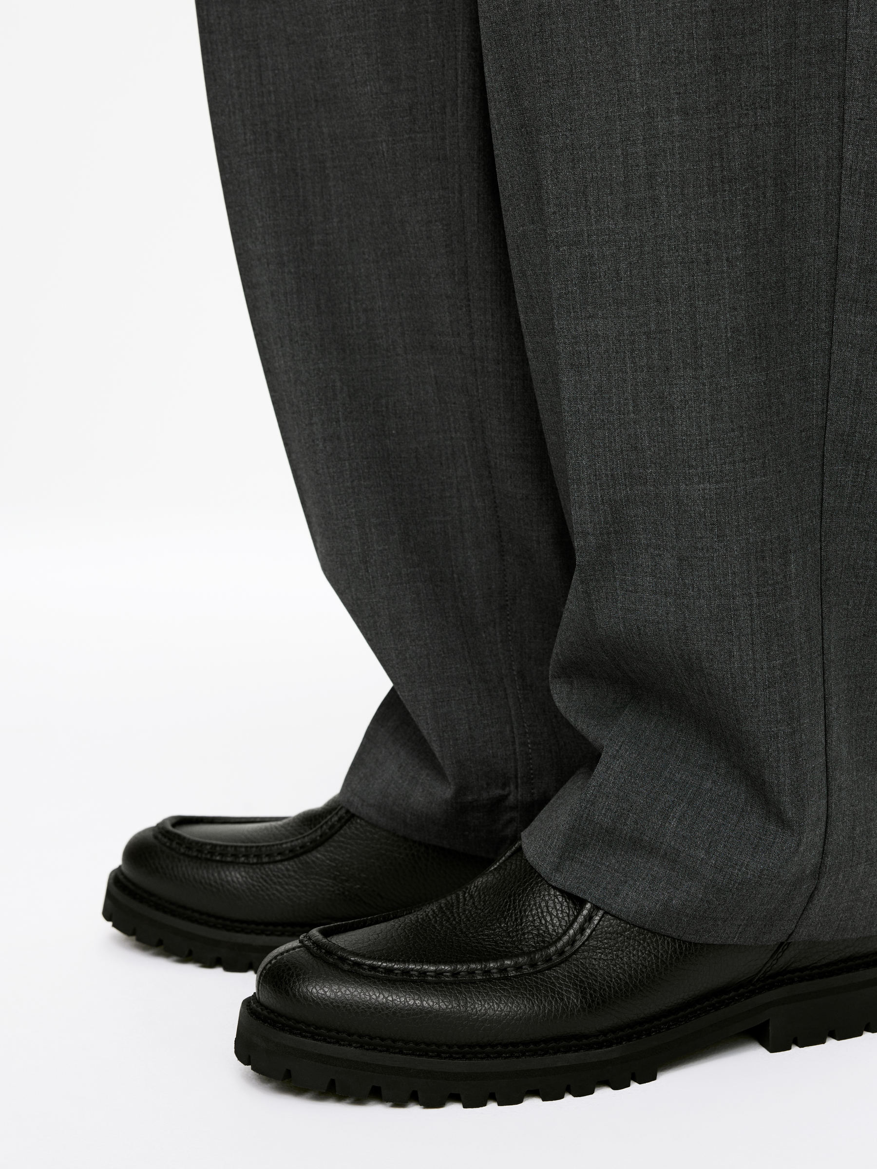 Chaussures en cuir moc toe - Noir - Homme - StillMedia/Lookbook - 10