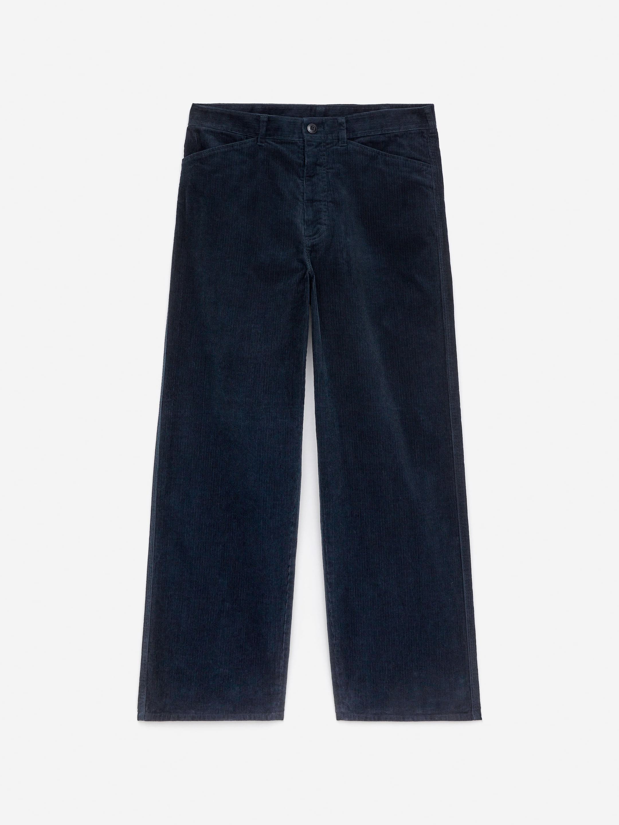 Pantaloni rilassati in velluto a coste-#171b28-16106