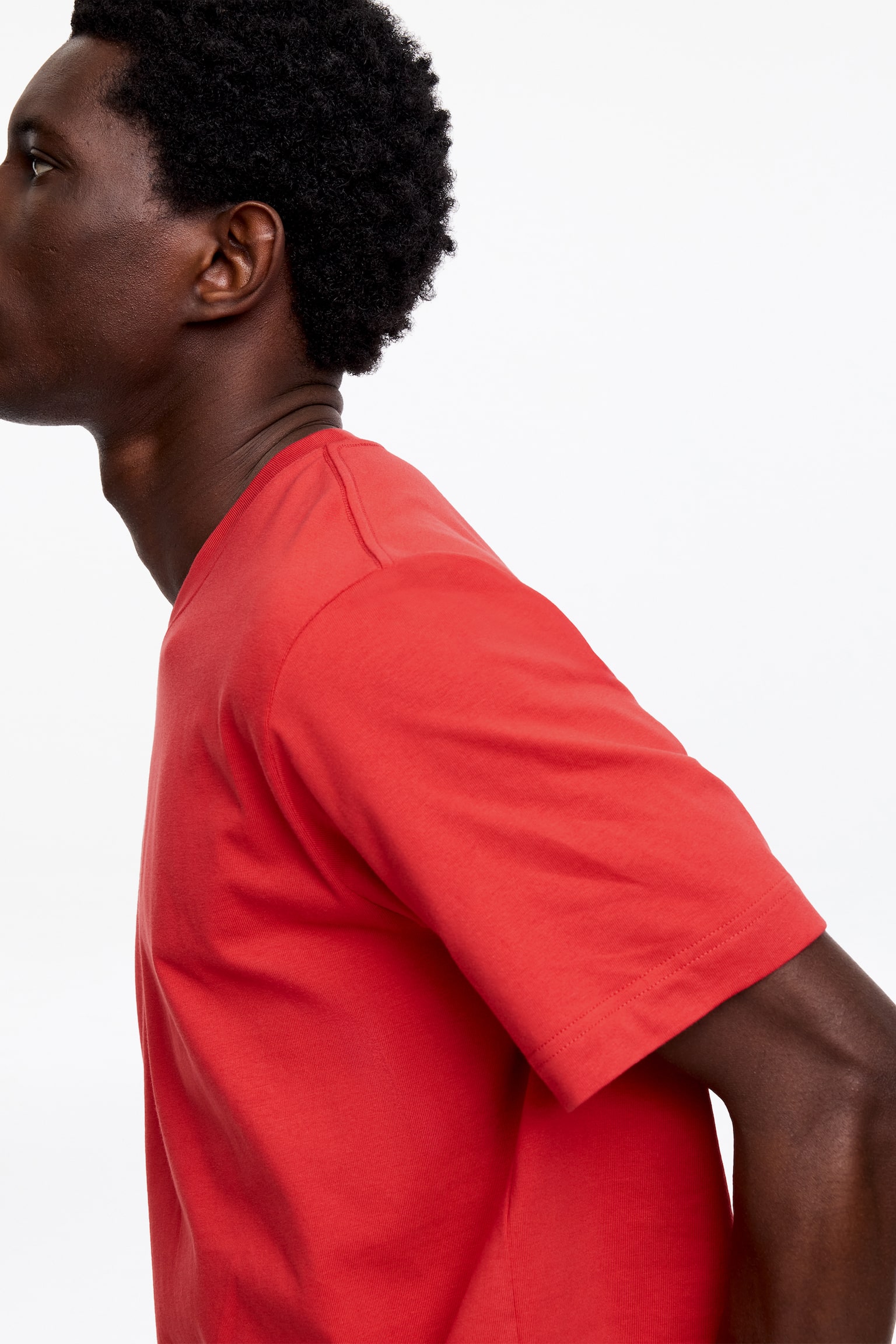 T-shirt con vestibilità rilassata da 220 GSM-Rosso - 4