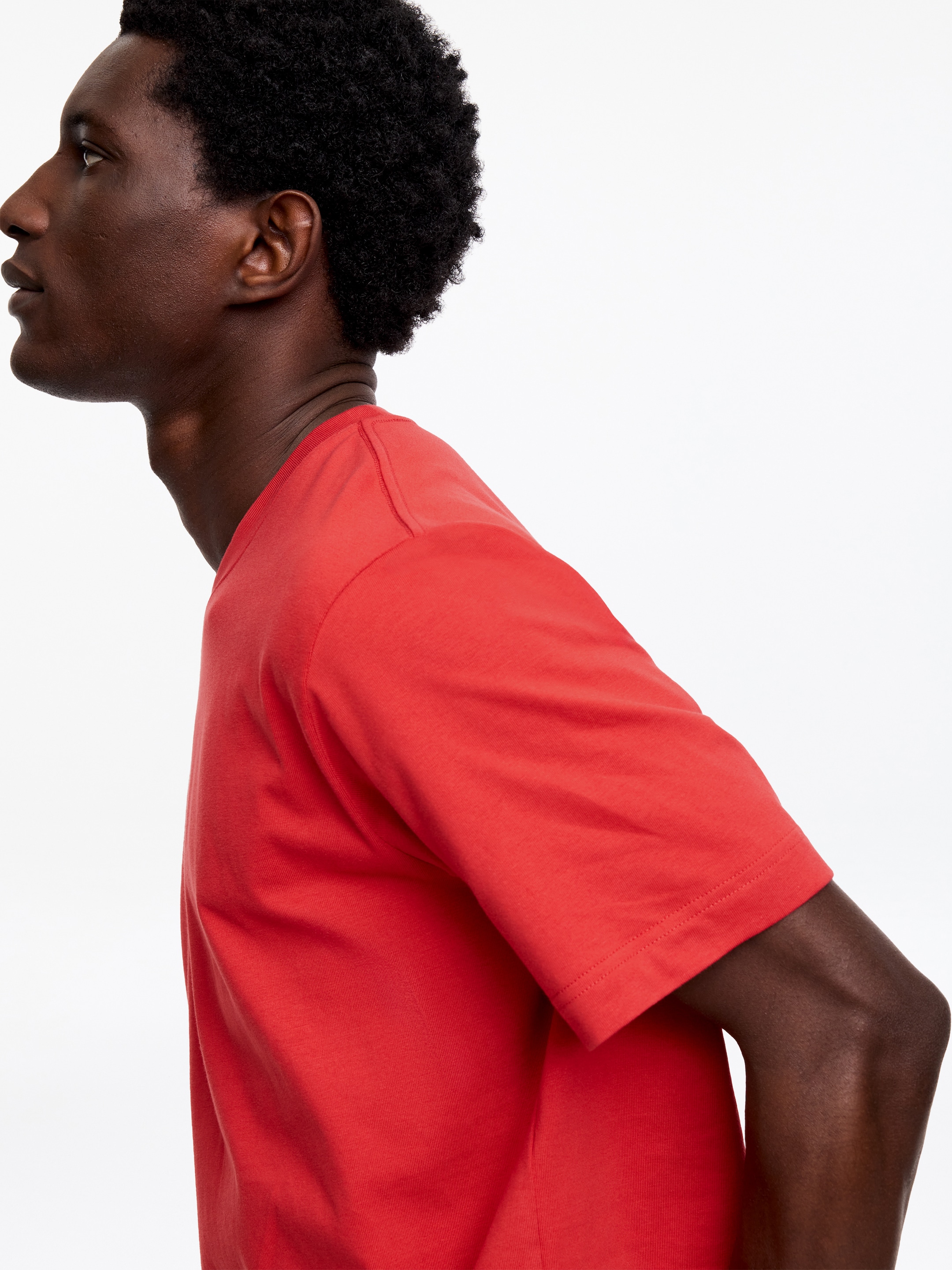 T-shirt décontracté 220 GSM - Rouge - Regular fit - Homme - StillMedia/Lookbook - 4