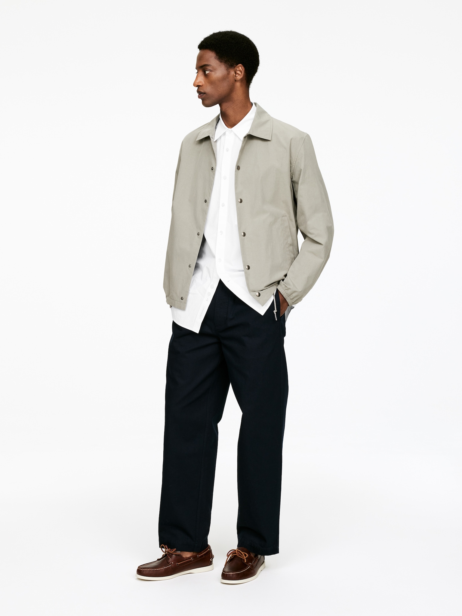Chemise oversize en popeline - Blanc - 6